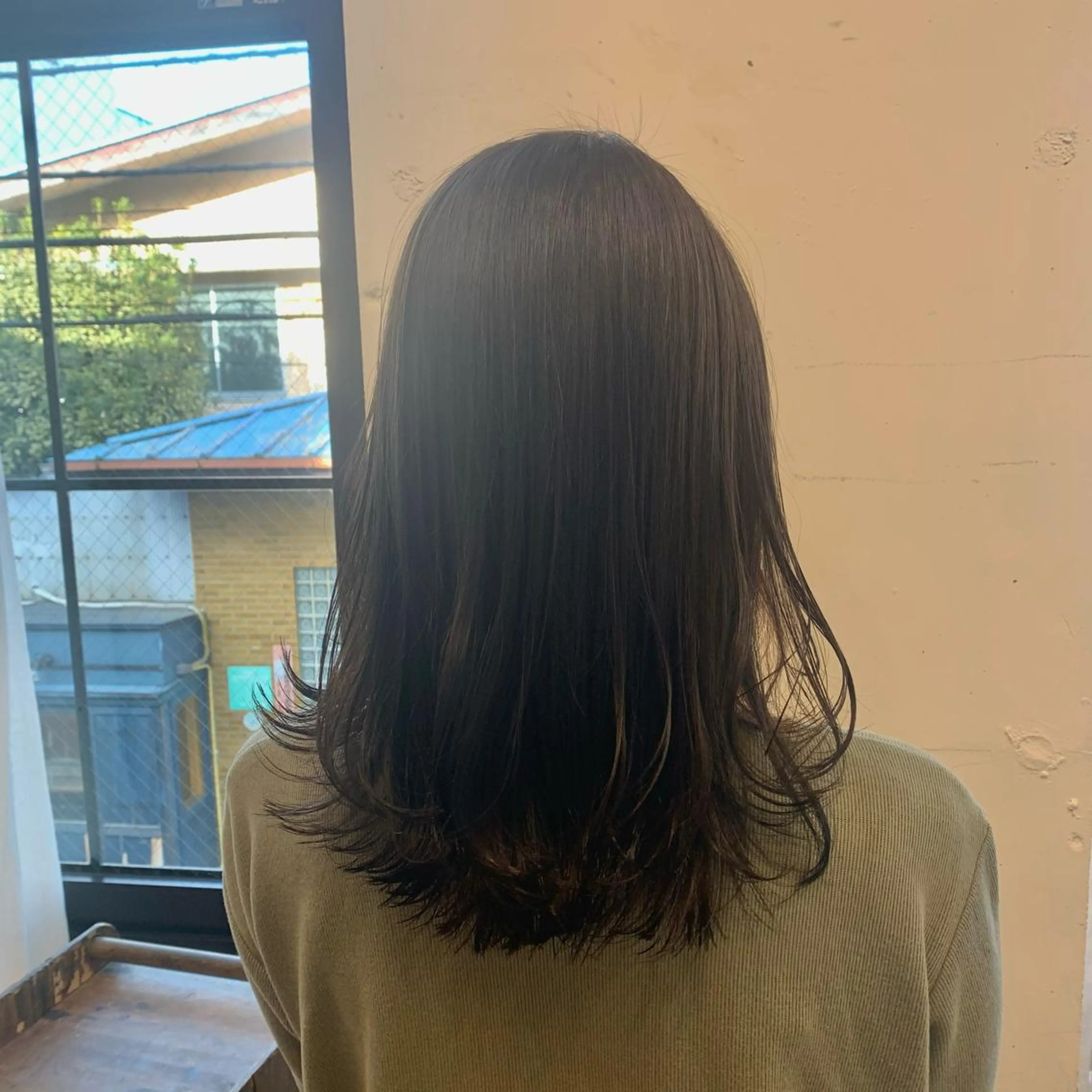 セミロング カラー まろやかカラー🤎 みなとまほのヘアスタイル