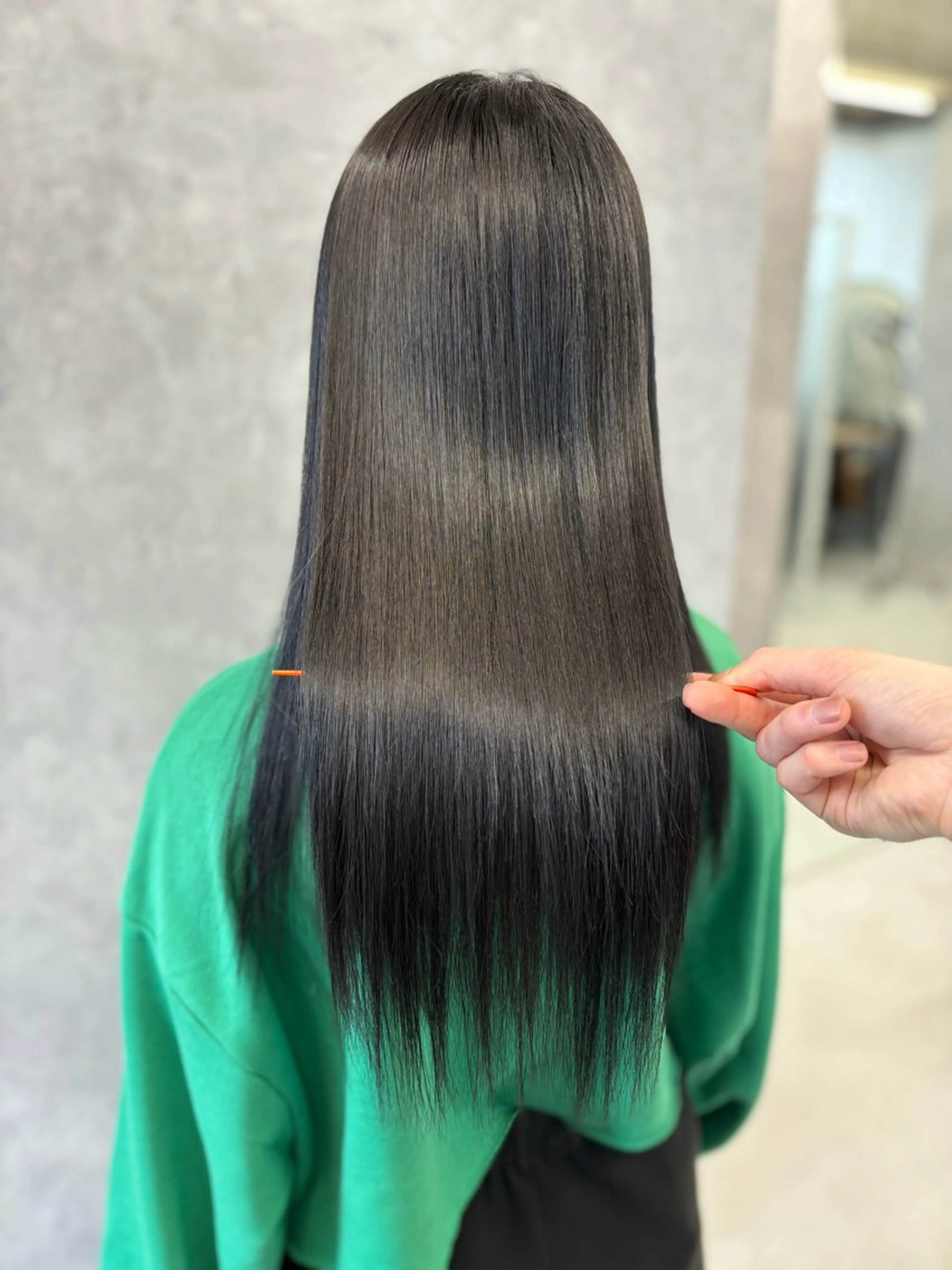 セミロング カラー 髪質改善 トリートメント カット ヘアカラー トリートメント NUMBER 天王寺YUYAのヘアスタイル