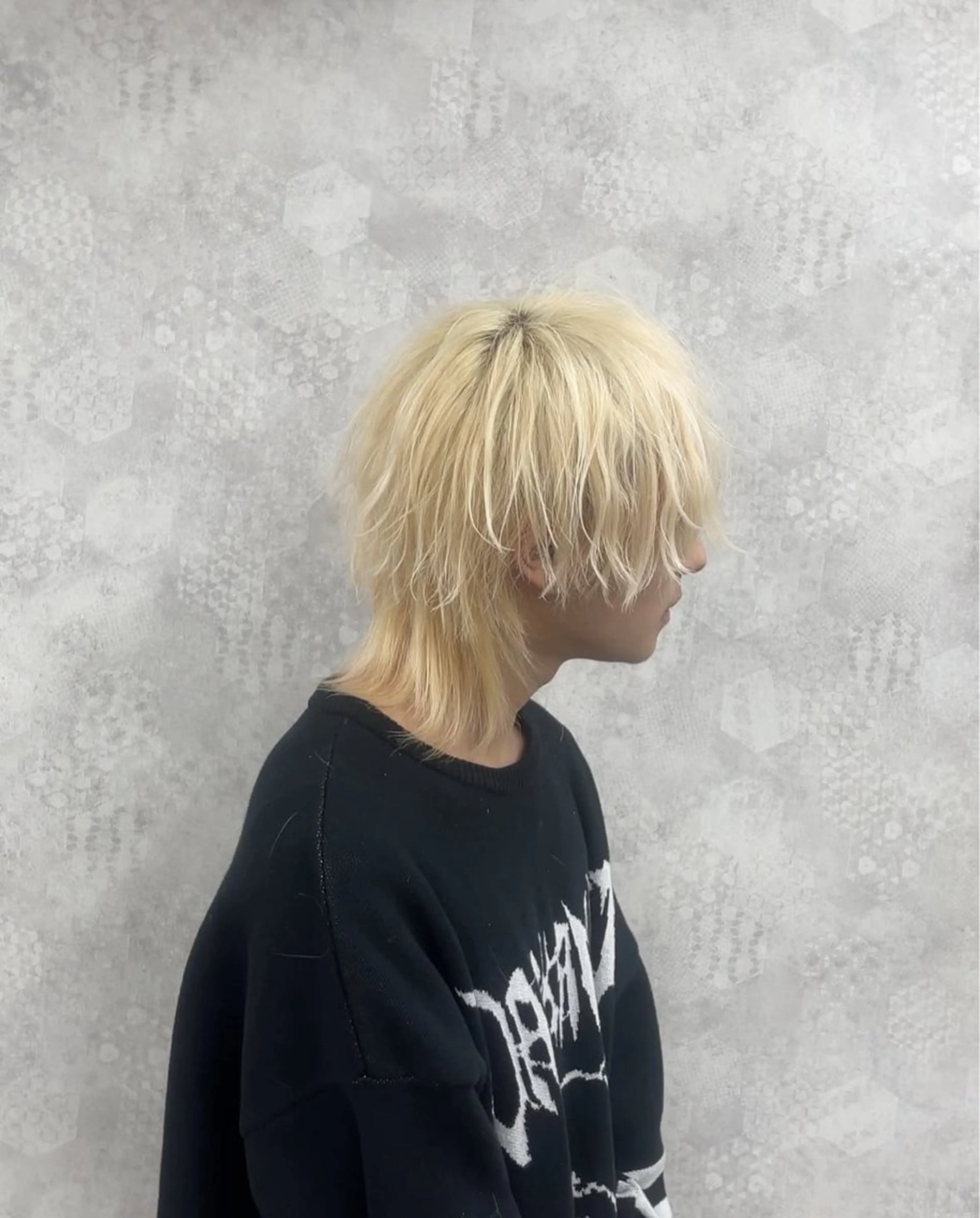 カラー メンズ カット ヘアカラー ニュアンス/フェザー /ウルフ/伶馬のヘアスタイル