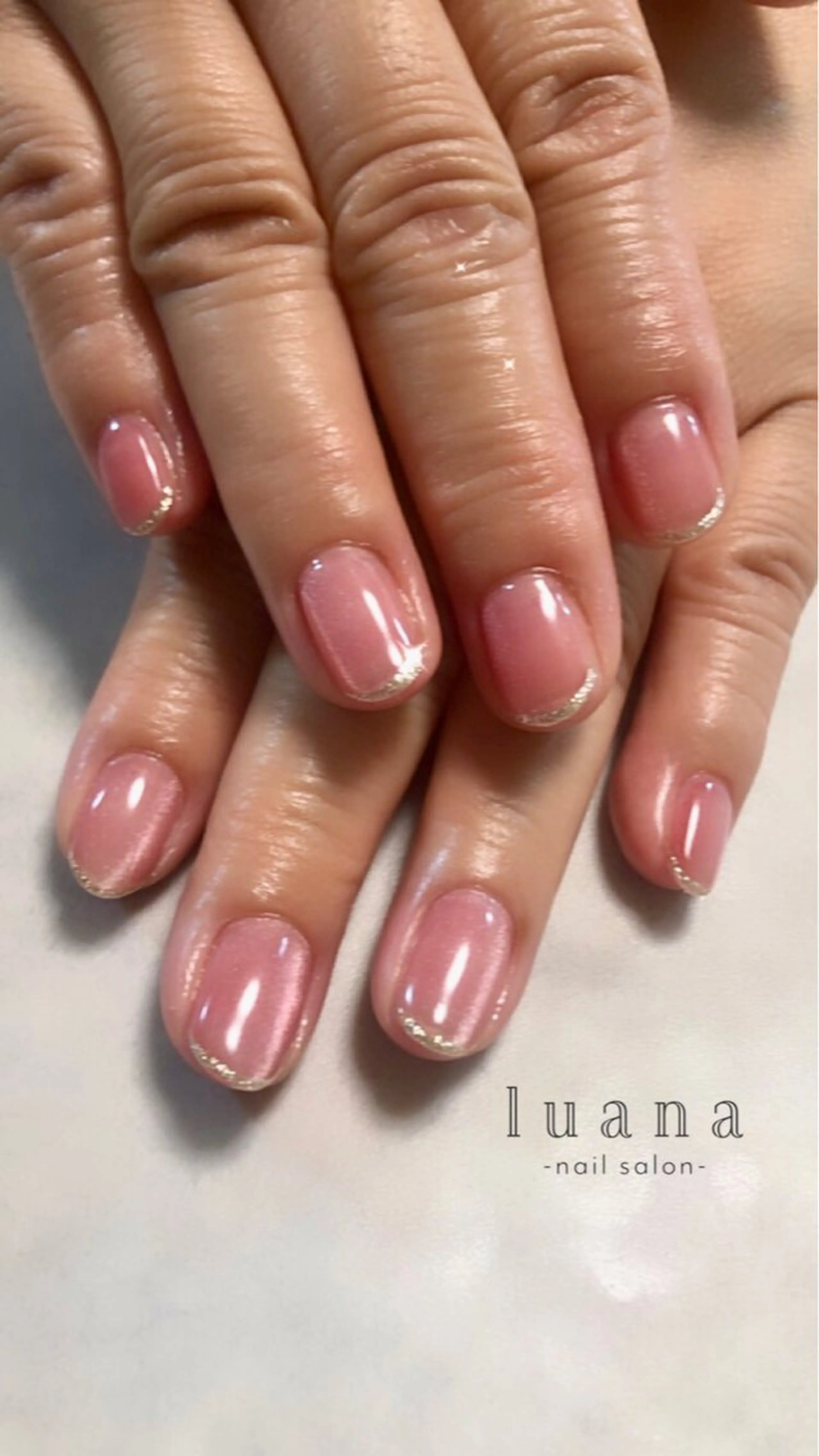 ネイル オフィスネイル ワンカラーネイル luana ネイルサロンのネイルデザイン