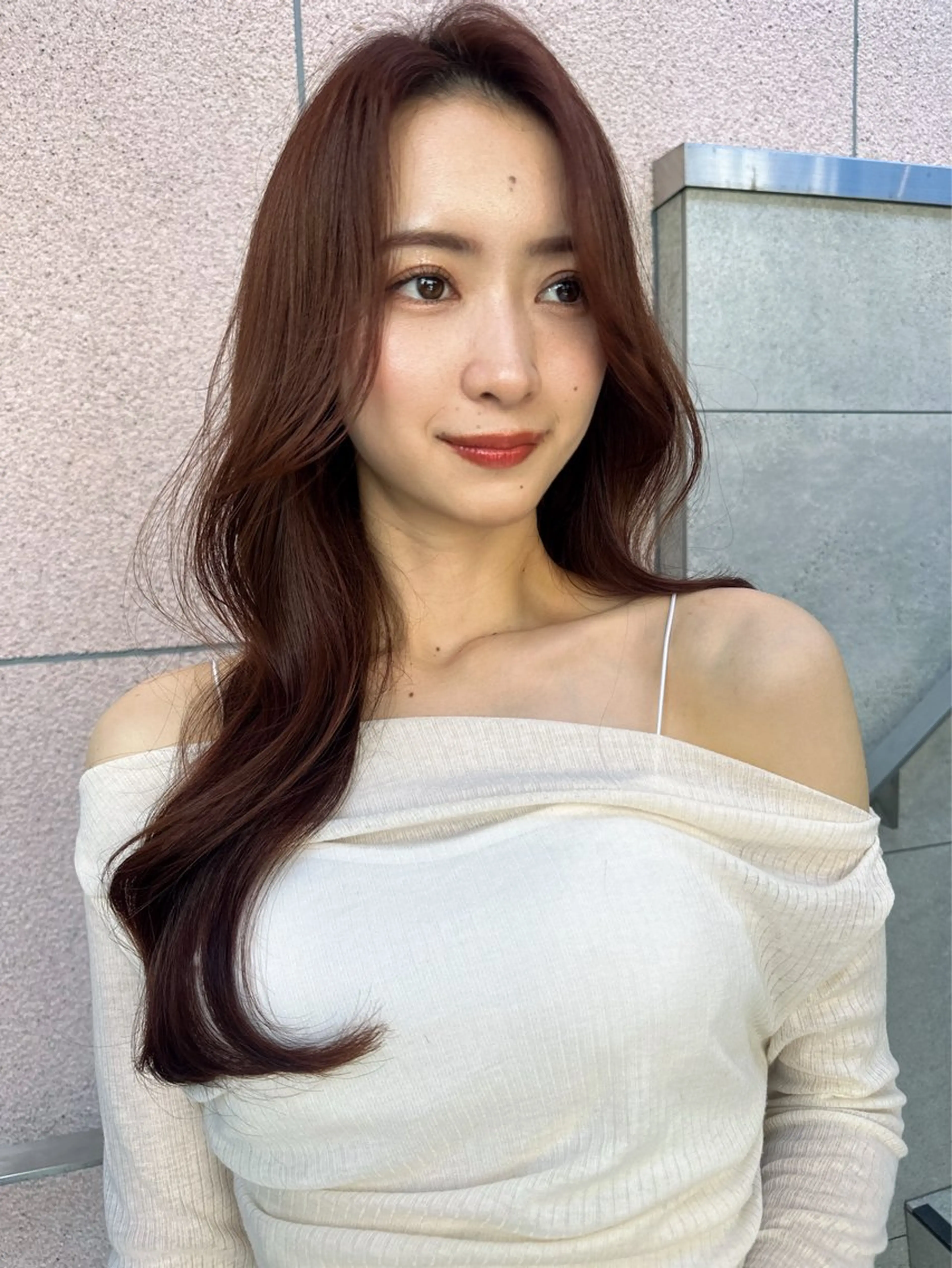 ロング カラー カット ヘアカラー トリートメント レイヤー❣️縮毛矯 川村利幸のヘアスタイル