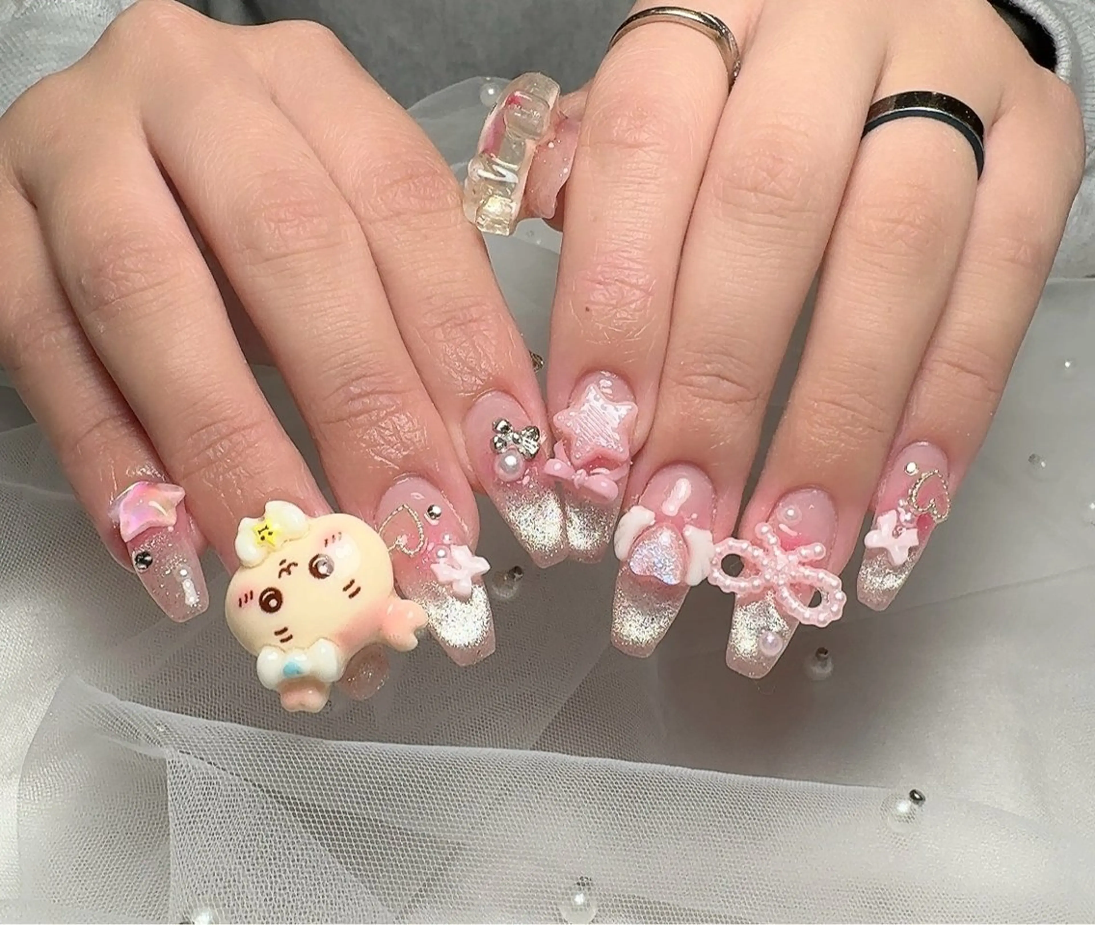 【長さだし】付け放題コース ×長さだし10本 ✨️お好きなデザインして頂けます💕の写真