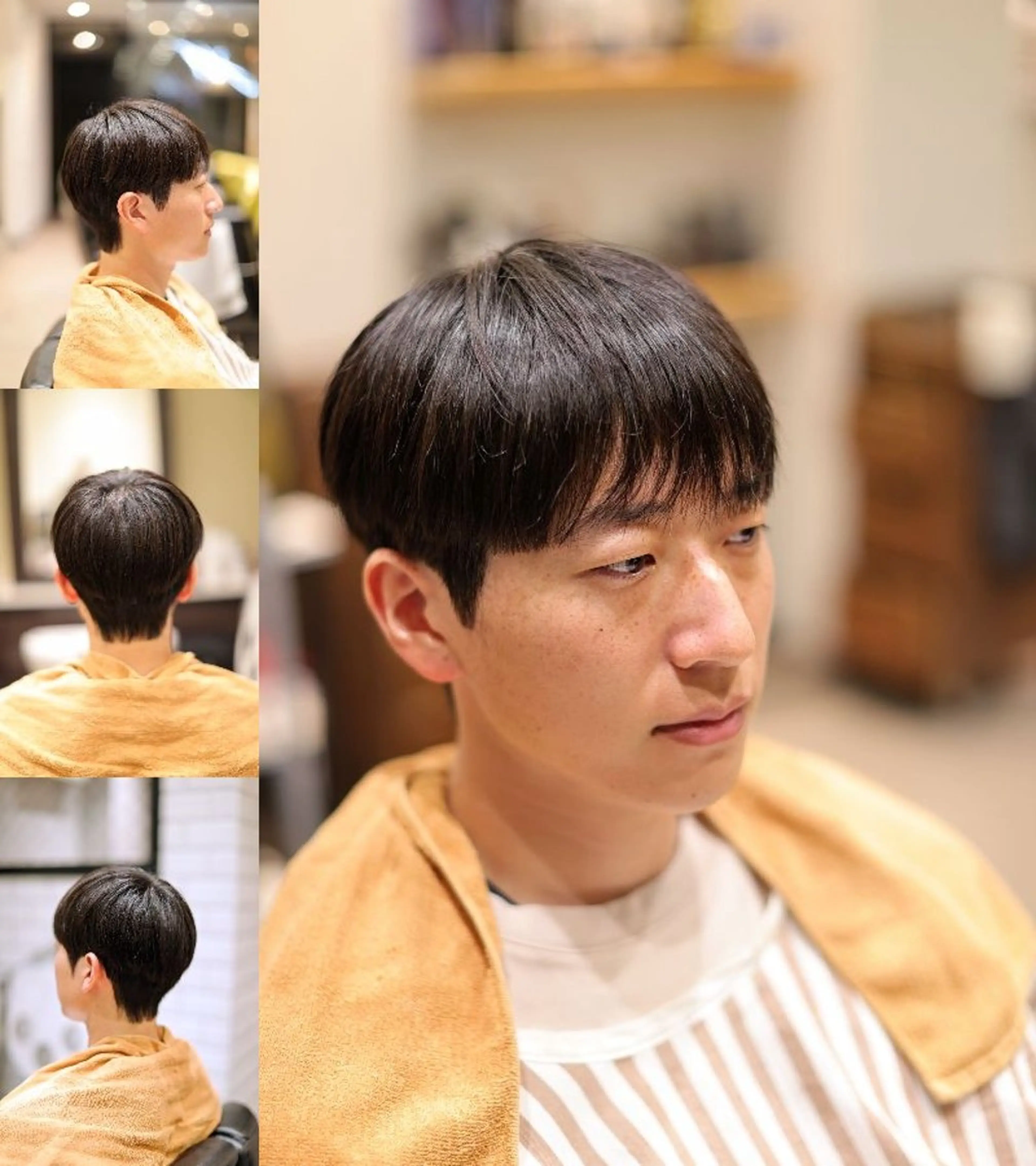 ショート パーマ 韓国風ヘア カット 🎶メンズカット🧴 大森✂️⸒⸒のヘアスタイル