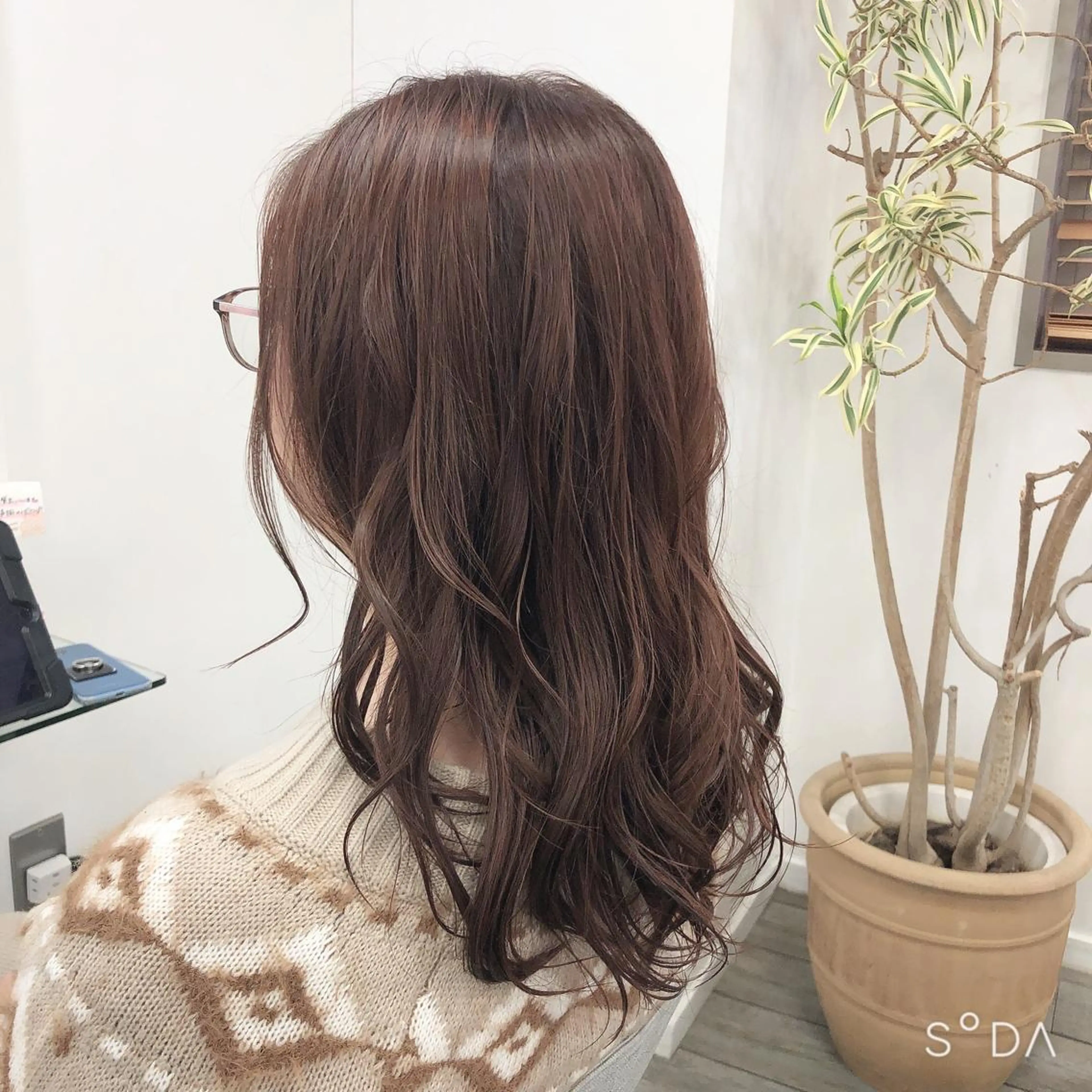 セミロング 菊地 聖のヘアスタイル
