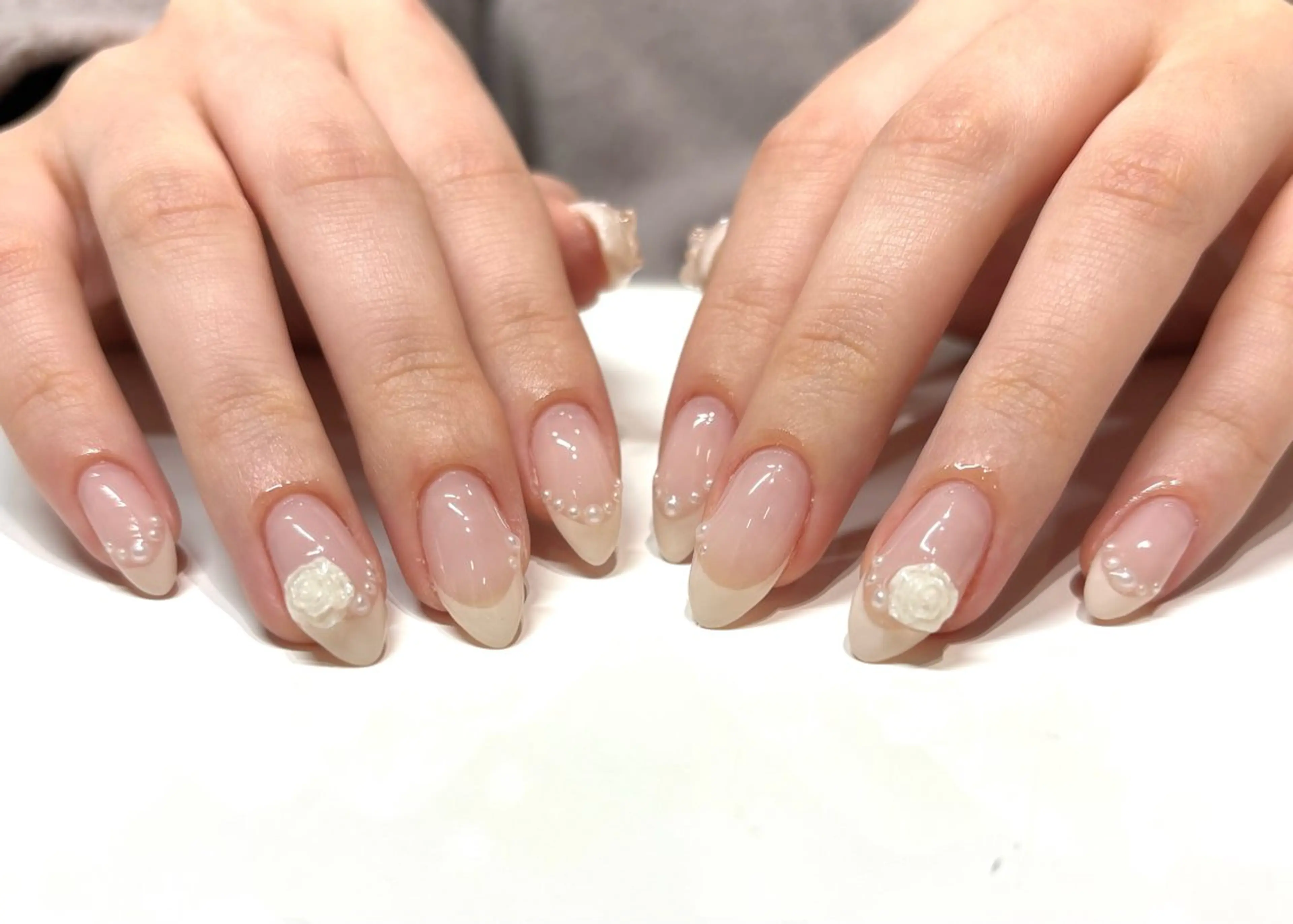 ネイル フレンチネイル ハンドネイル Nailsalon Puttiのネイルデザイン