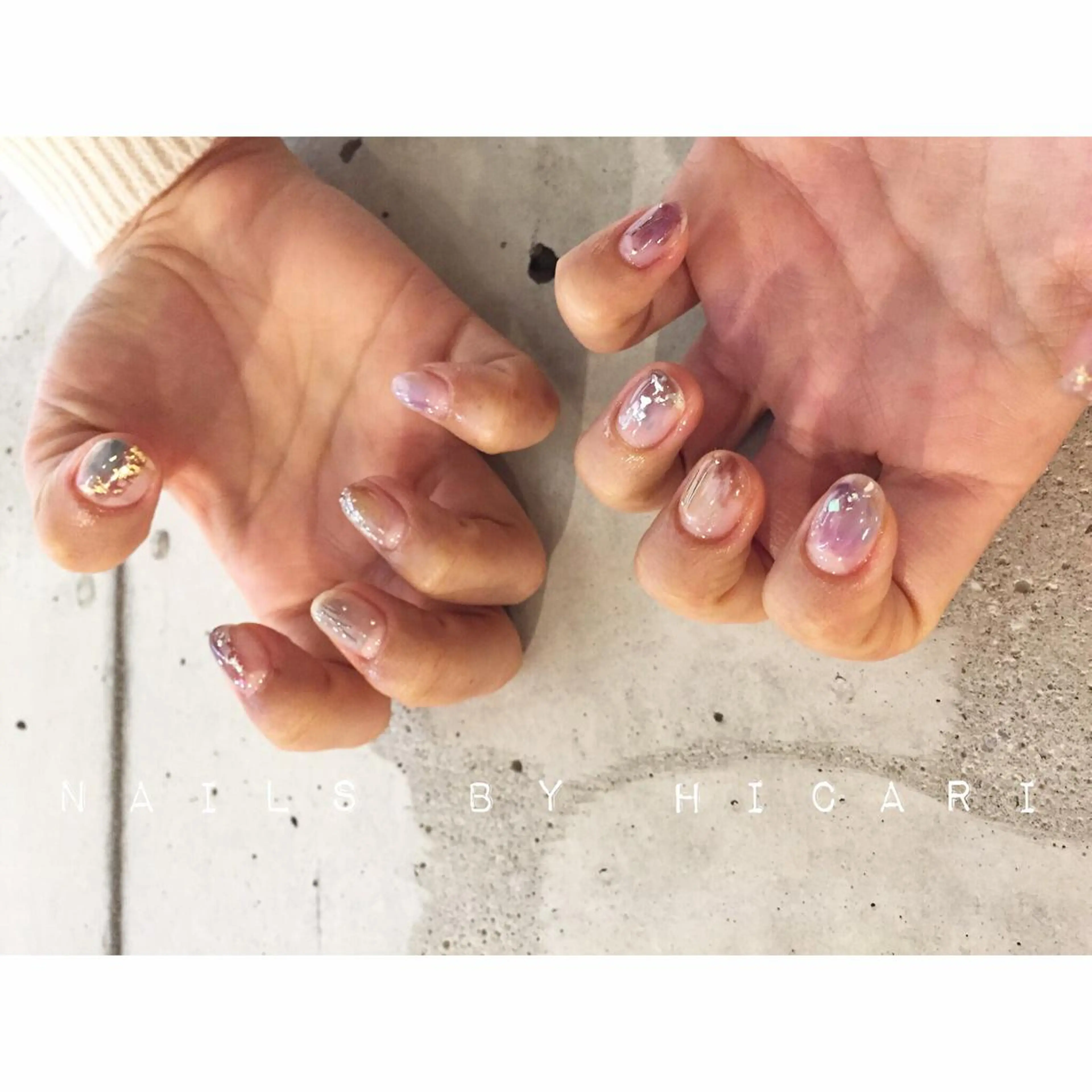 カラー ネイル マツエク・マツパ illum hicariのネイルデザイン