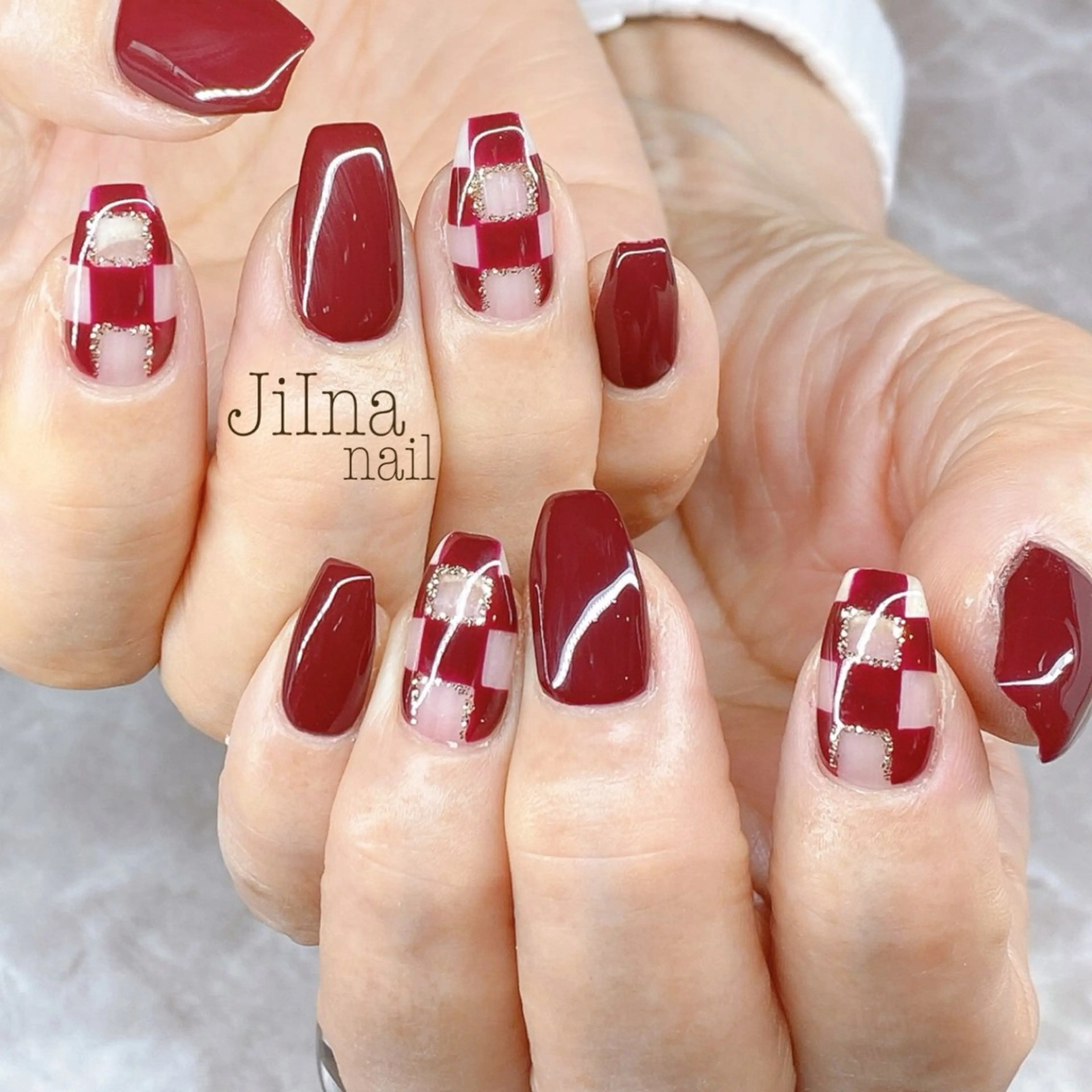 ネイル 持ち込み JiIna nailのネイルデザイン