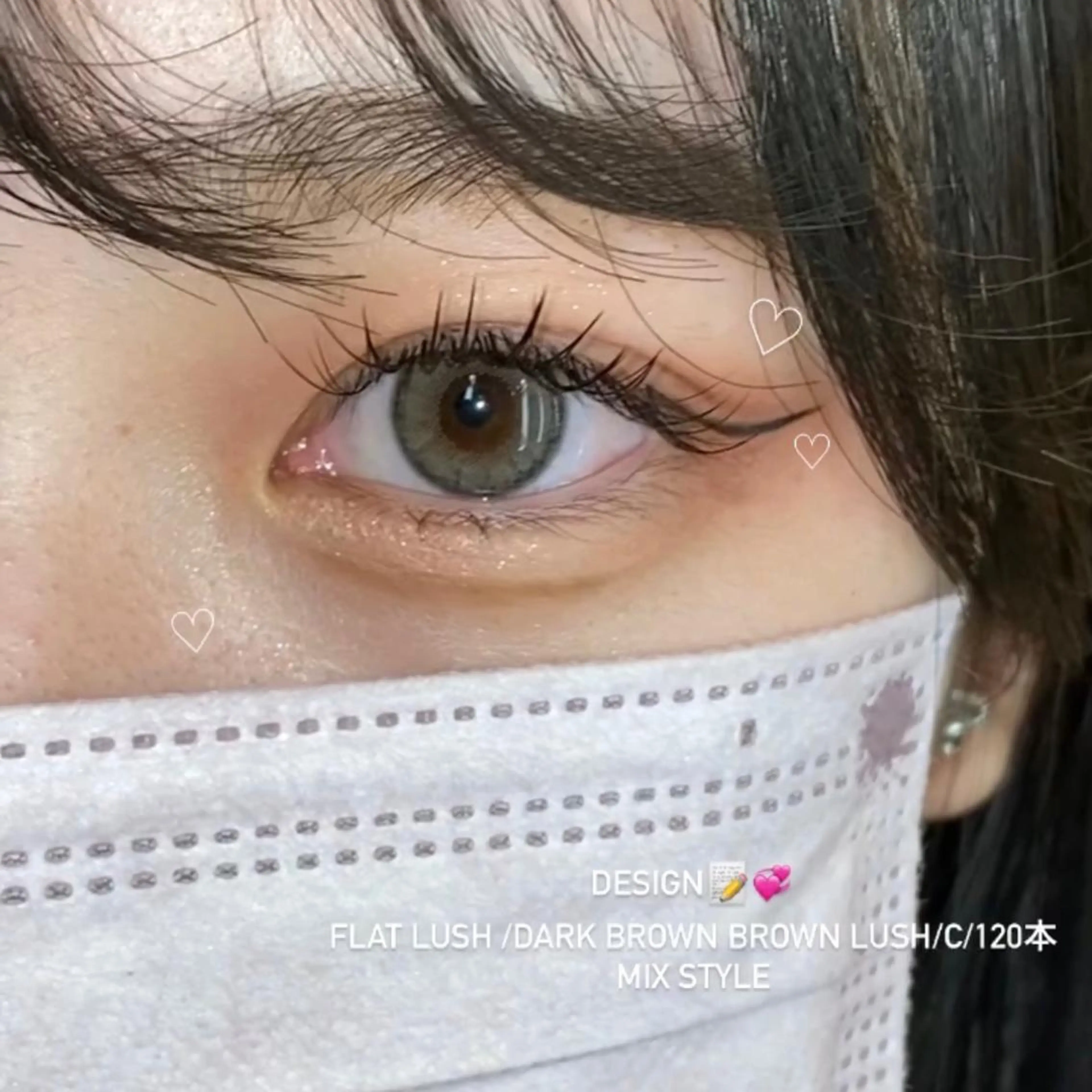 マツエク・マツパ カラーマツエク 韓国風マツエク PLATINUM DOLL【プラチナムドール】所属・ひろこ eyelist🎀のマツエク・マツパデザイン