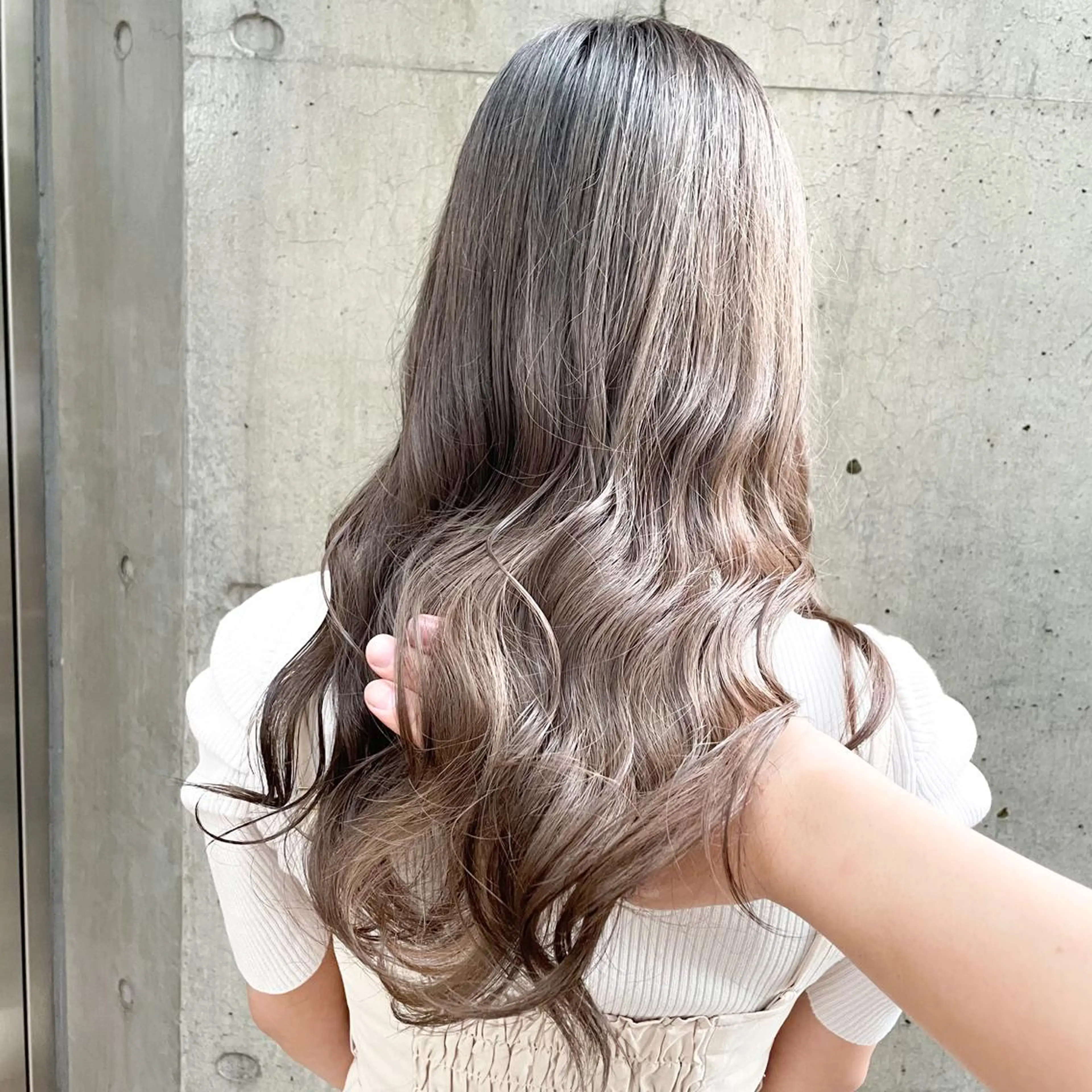 ロング カラー 縮毛矯正/髪質改善 /韓国風　山川春輝のヘアスタイル