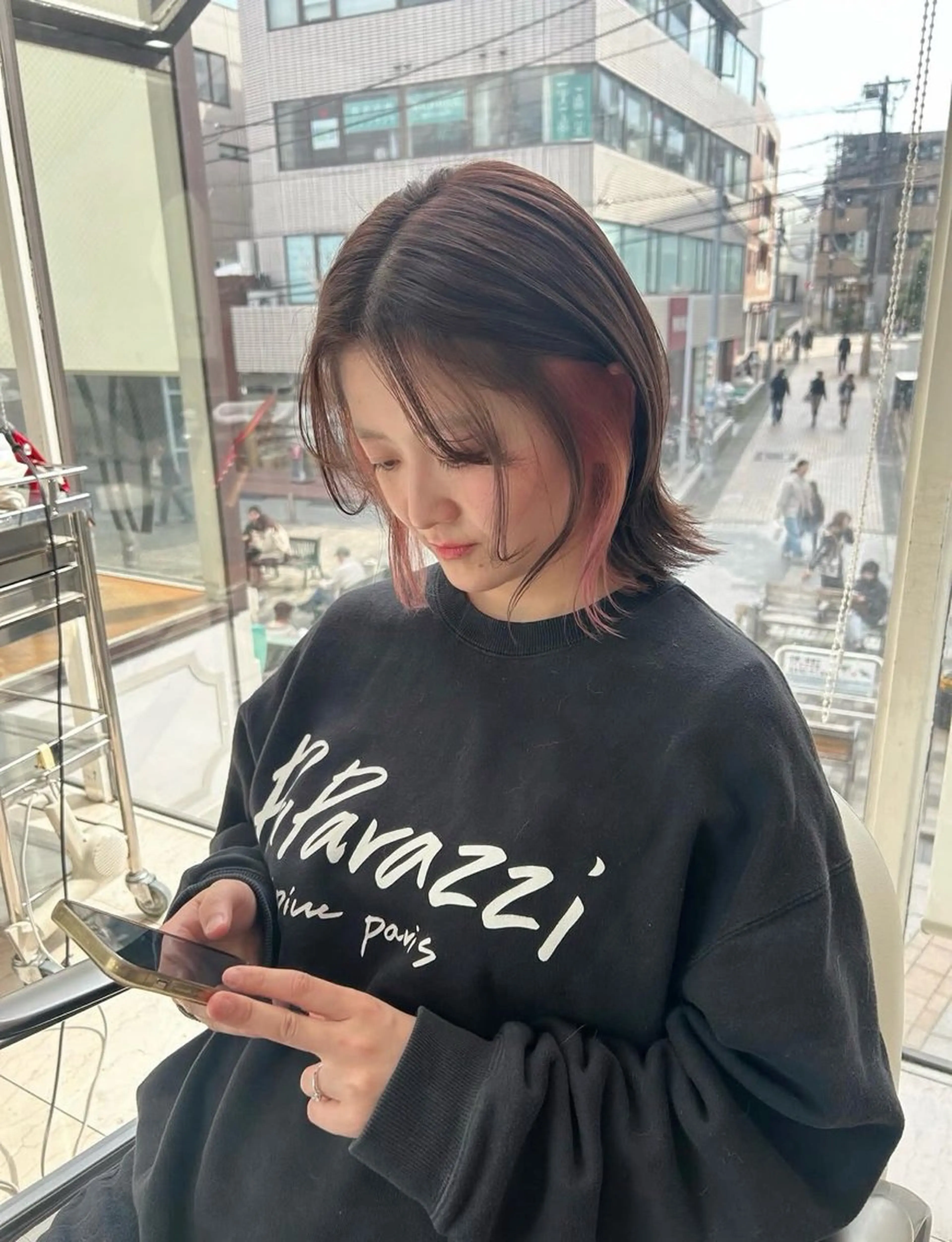 ショート カラー ヘアカラー ありむらもえ/ 透明感カラーのヘアスタイル