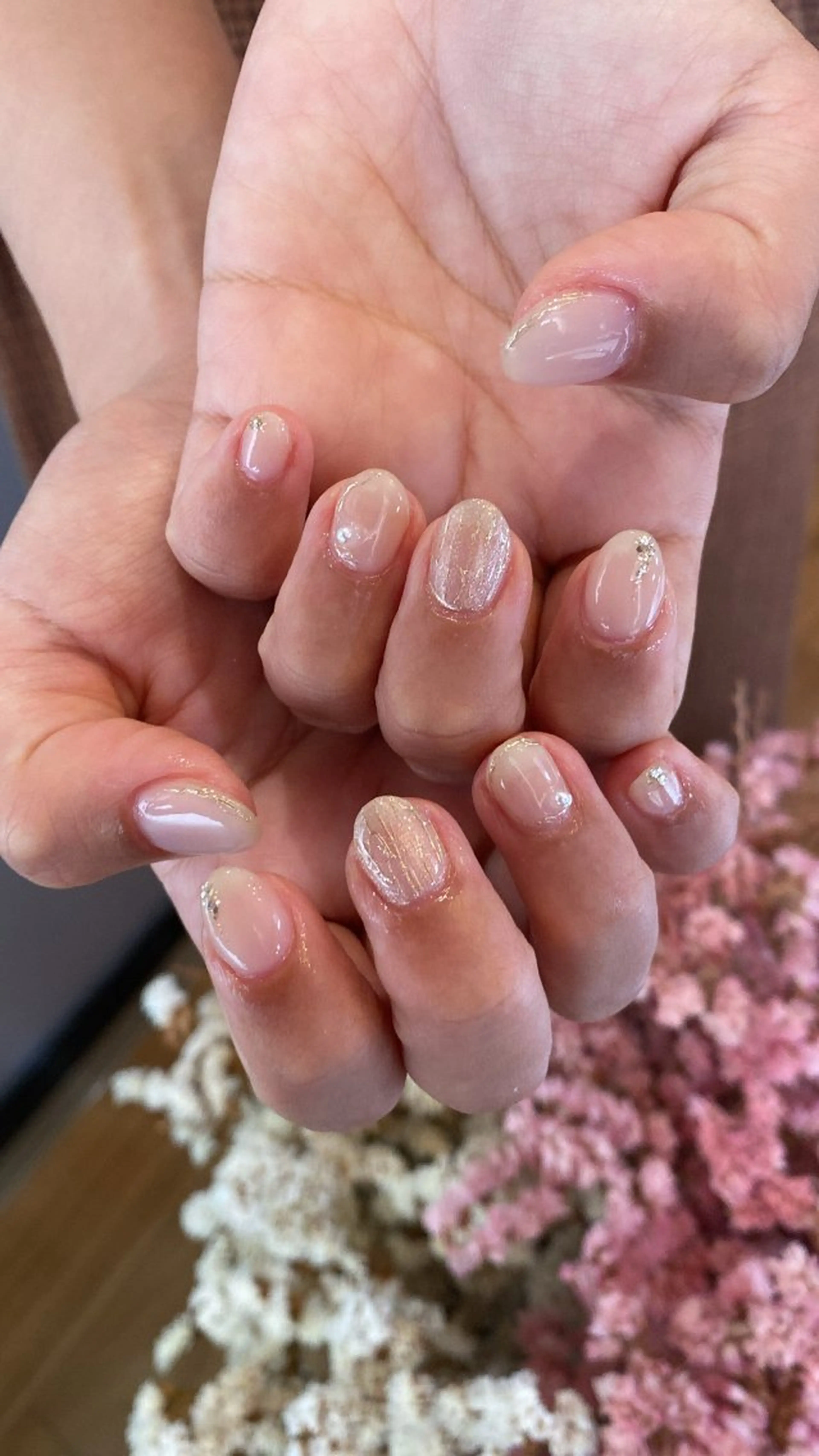 ネイル ハンドネイル crystal ⭐︎ colorのネイルデザイン
