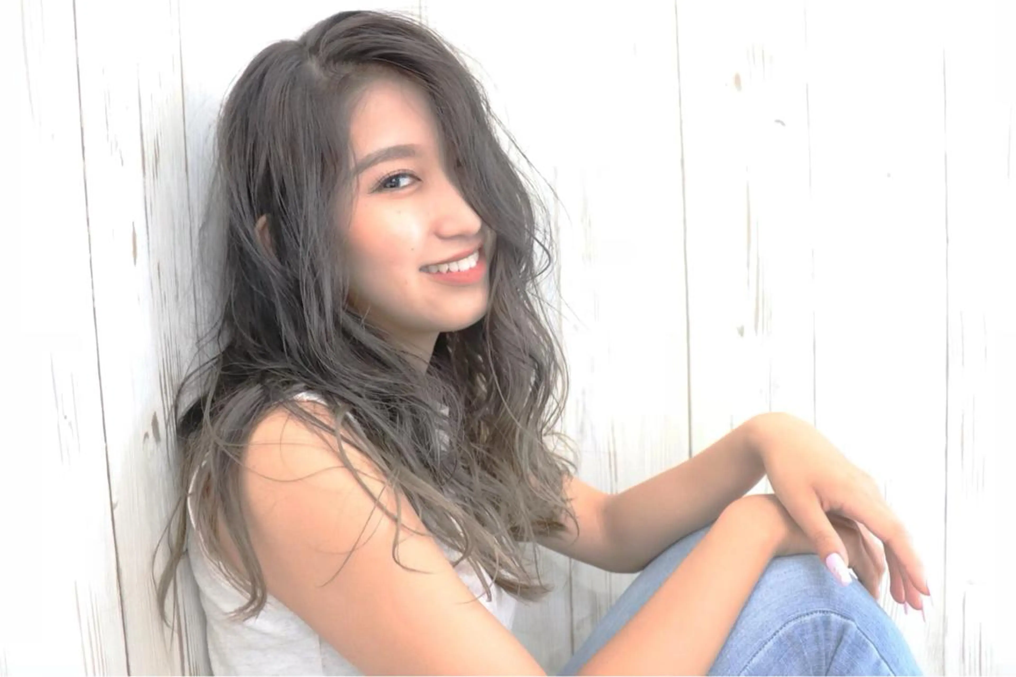 ロング カット ヘアカラー ヘアサロンオスカー 岸和田蛸地蔵店のヘアスタイル