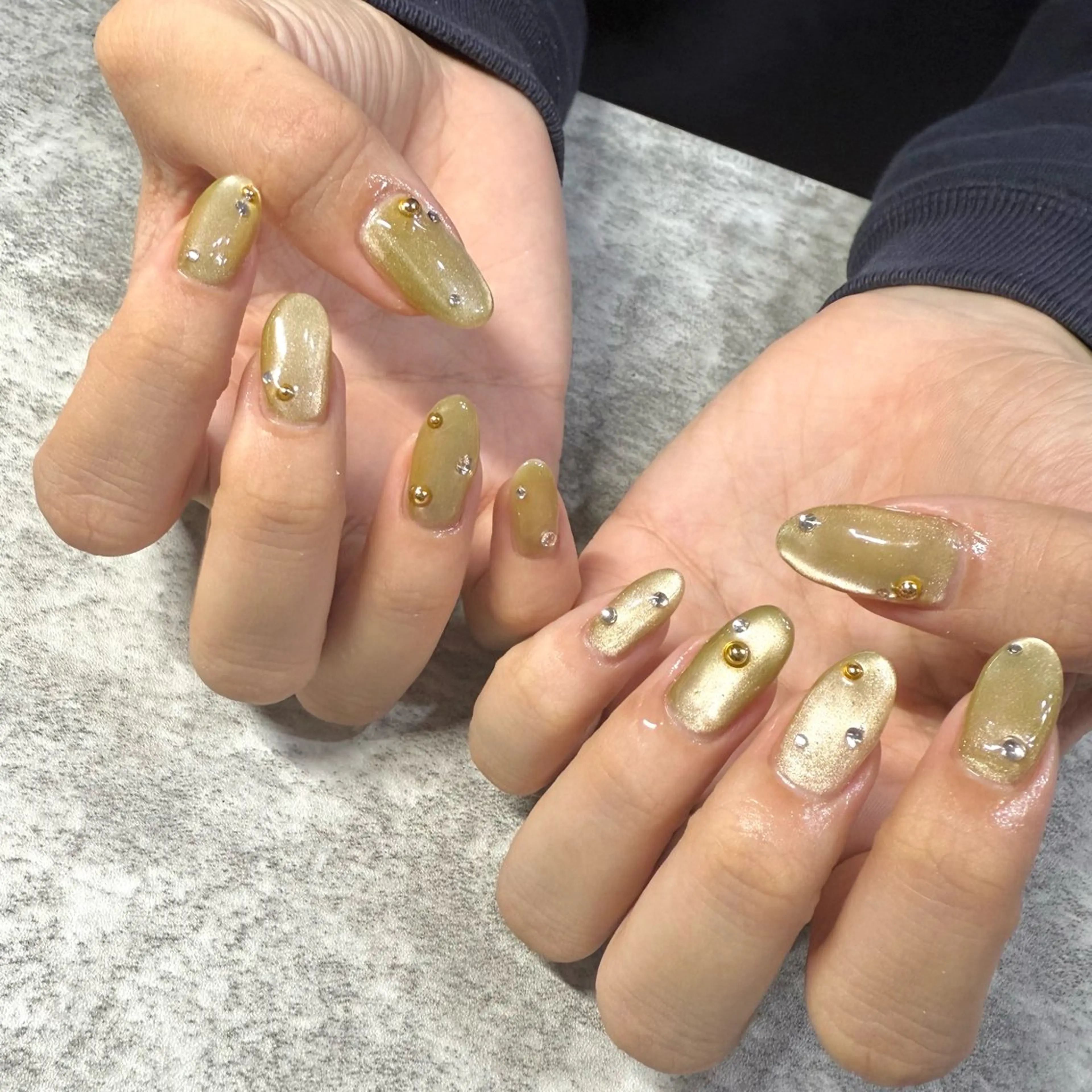 ネイル グリーン ハンドネイル ★Rinail... .のネイルデザイン