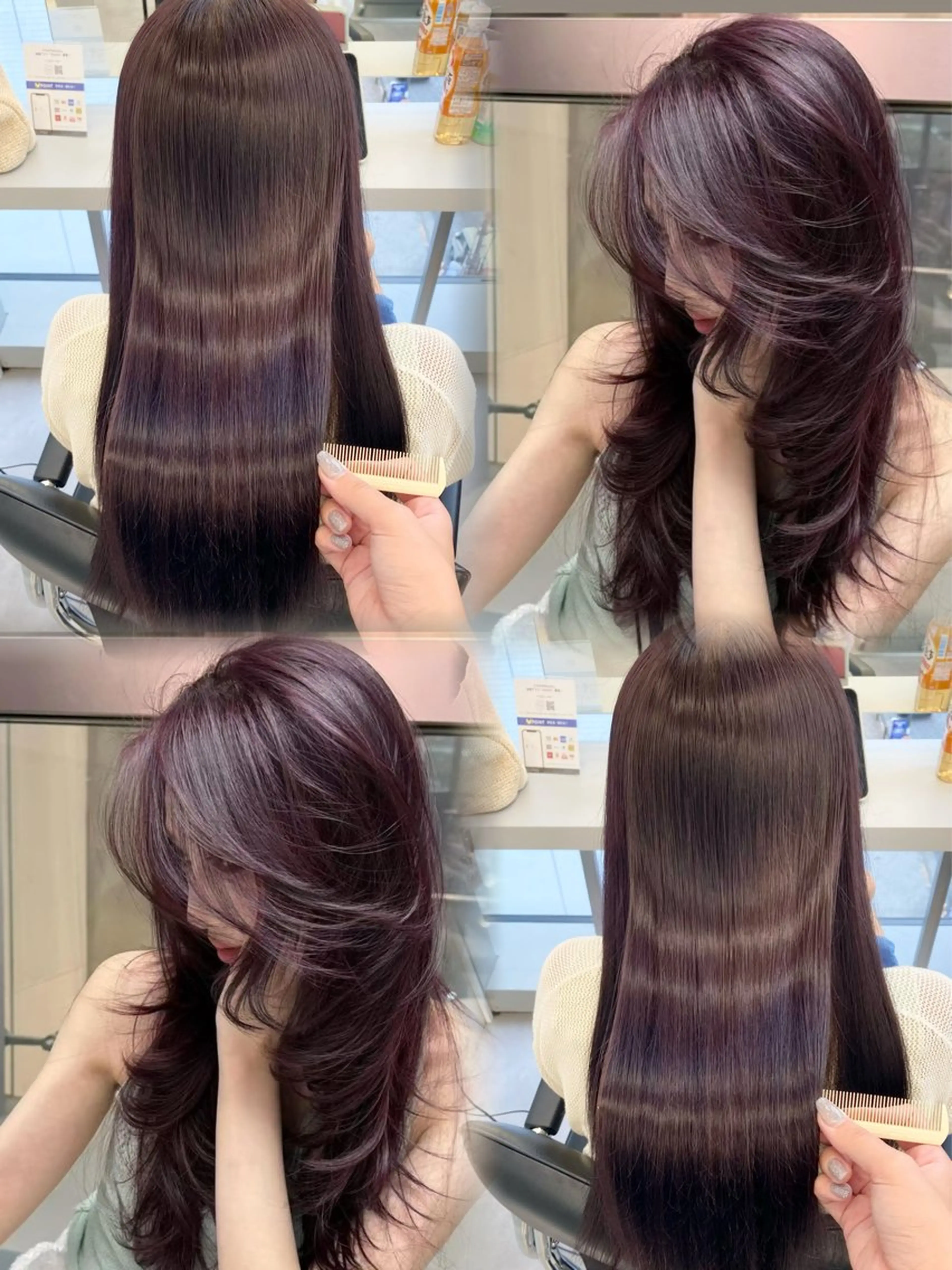 ロング カラー ヘアカラー 天野 利咲のヘアスタイル