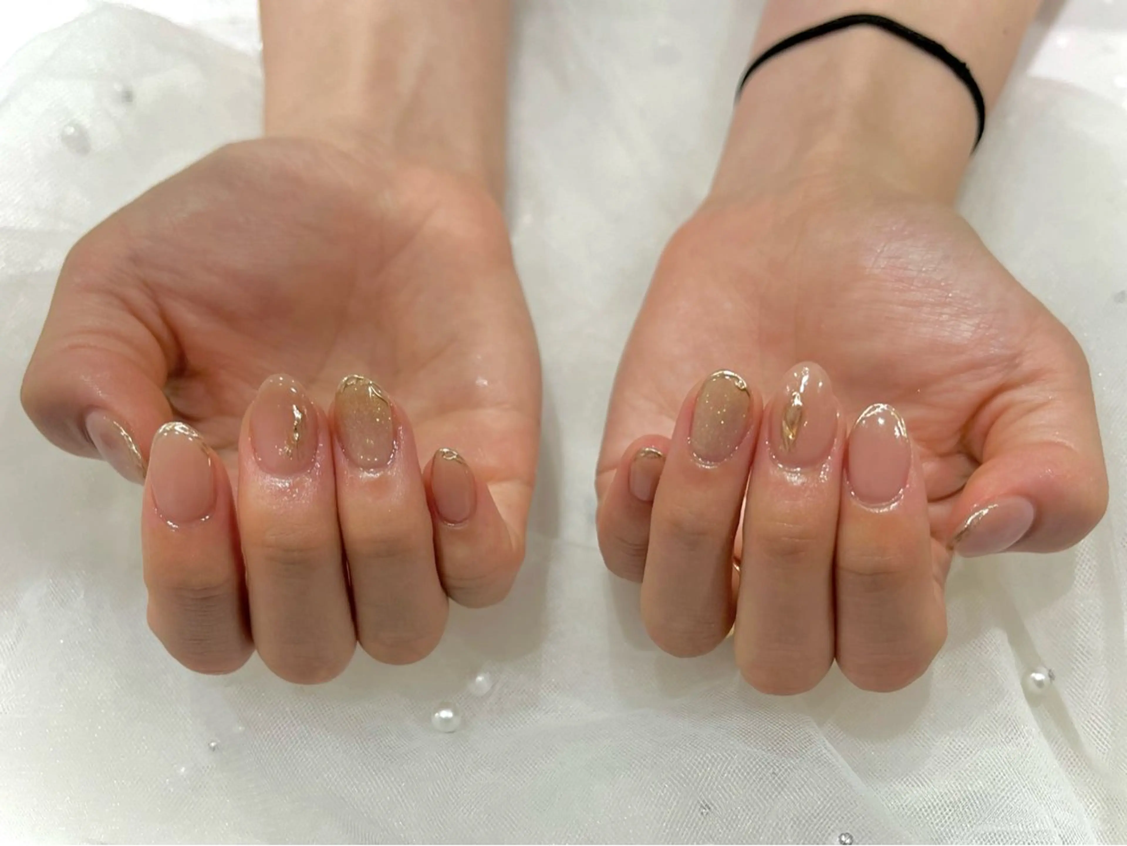 ネイル フレンチネイル ミラーネイル ニュアンスネイル ハンドネイル Nail salon Cielel⟡Ayaのネイルデザイン