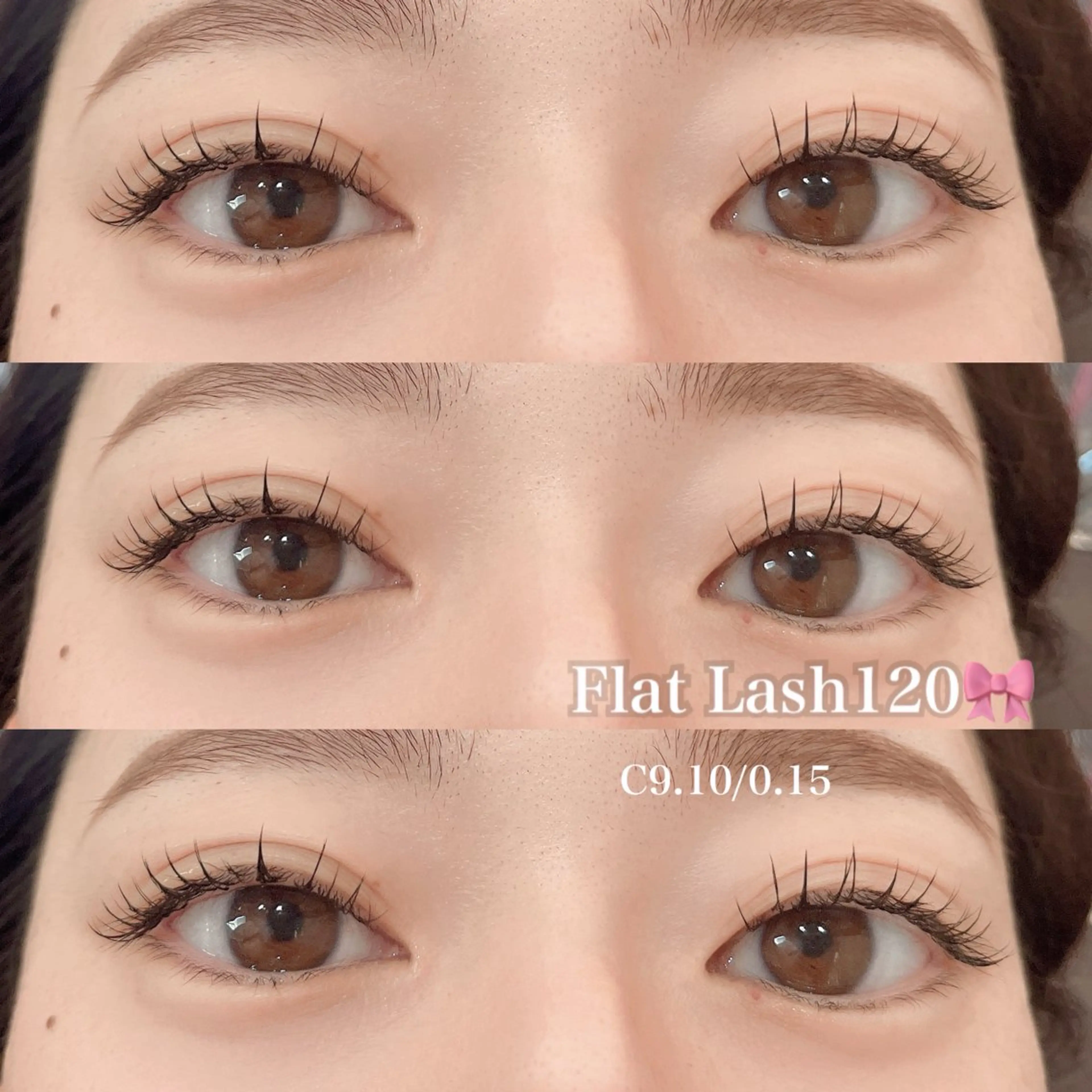 マツエク・マツパ フラットラッシュ 韓国風マツエク パリジェンヌラッシュリフト 下まつげエクステ 一重×まつ毛パーマ Rairia nail所属・Rairia momoka🎀✨のマツエク・マツパデザイン