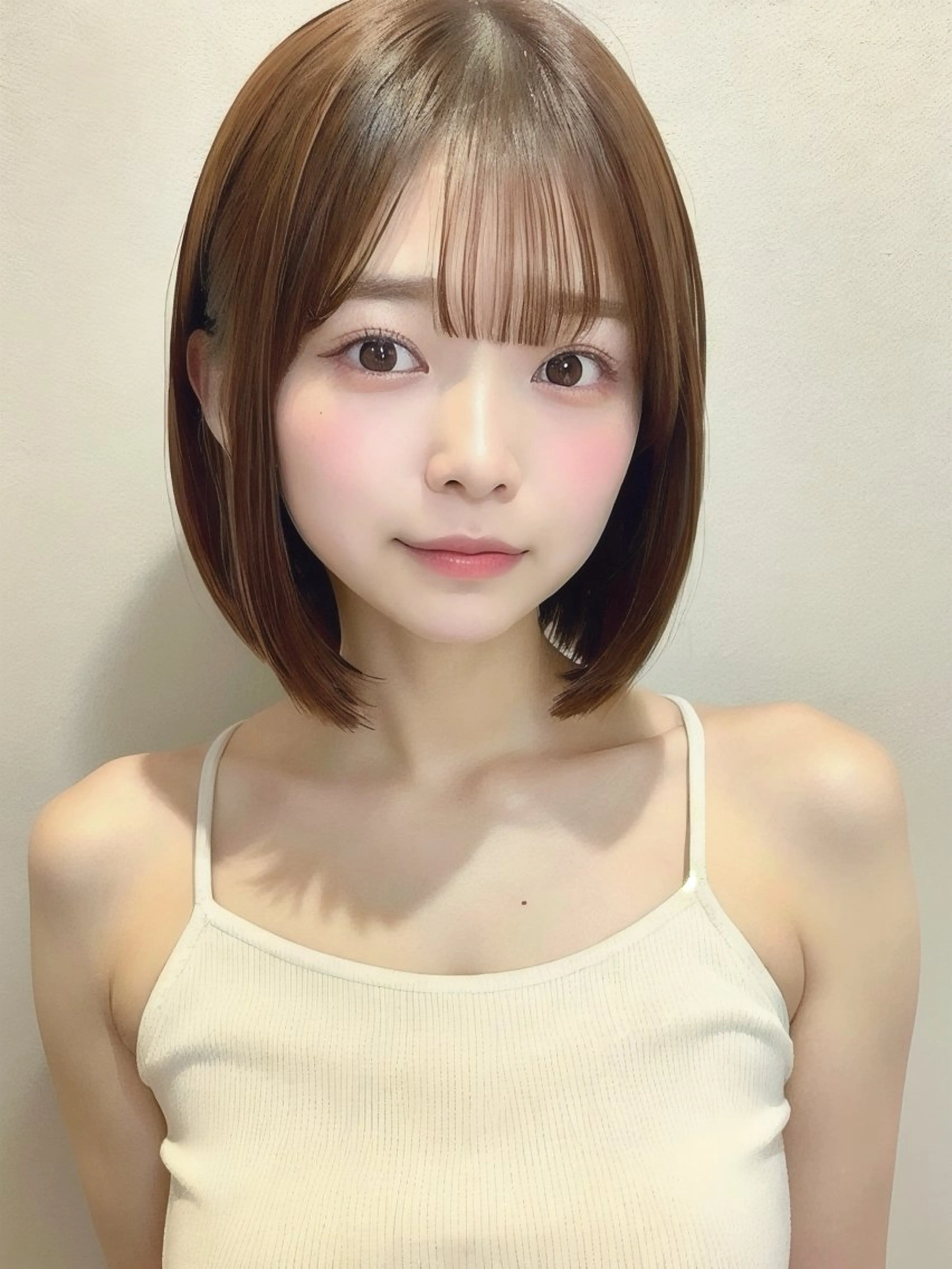 ミディアム ハイライト 髪質改善 韓国風ヘア レイヤーカット 縮毛矯正 カット ヘアカラー トリートメント 髪質改善/レイヤー/ ショート/koshiのヘアスタイル