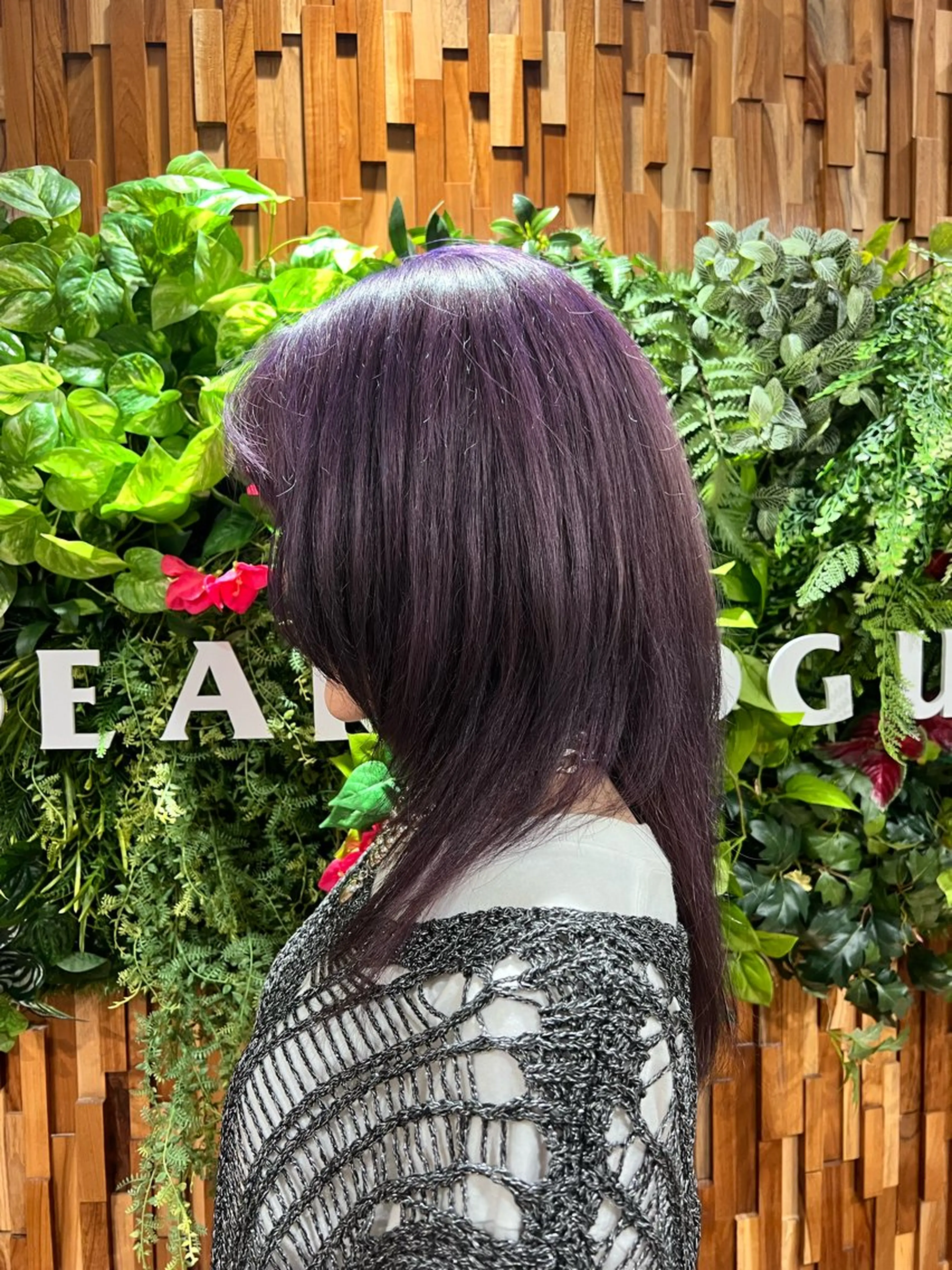 ロング カラー カット ヘアカラー ふなき あすかのヘアスタイル