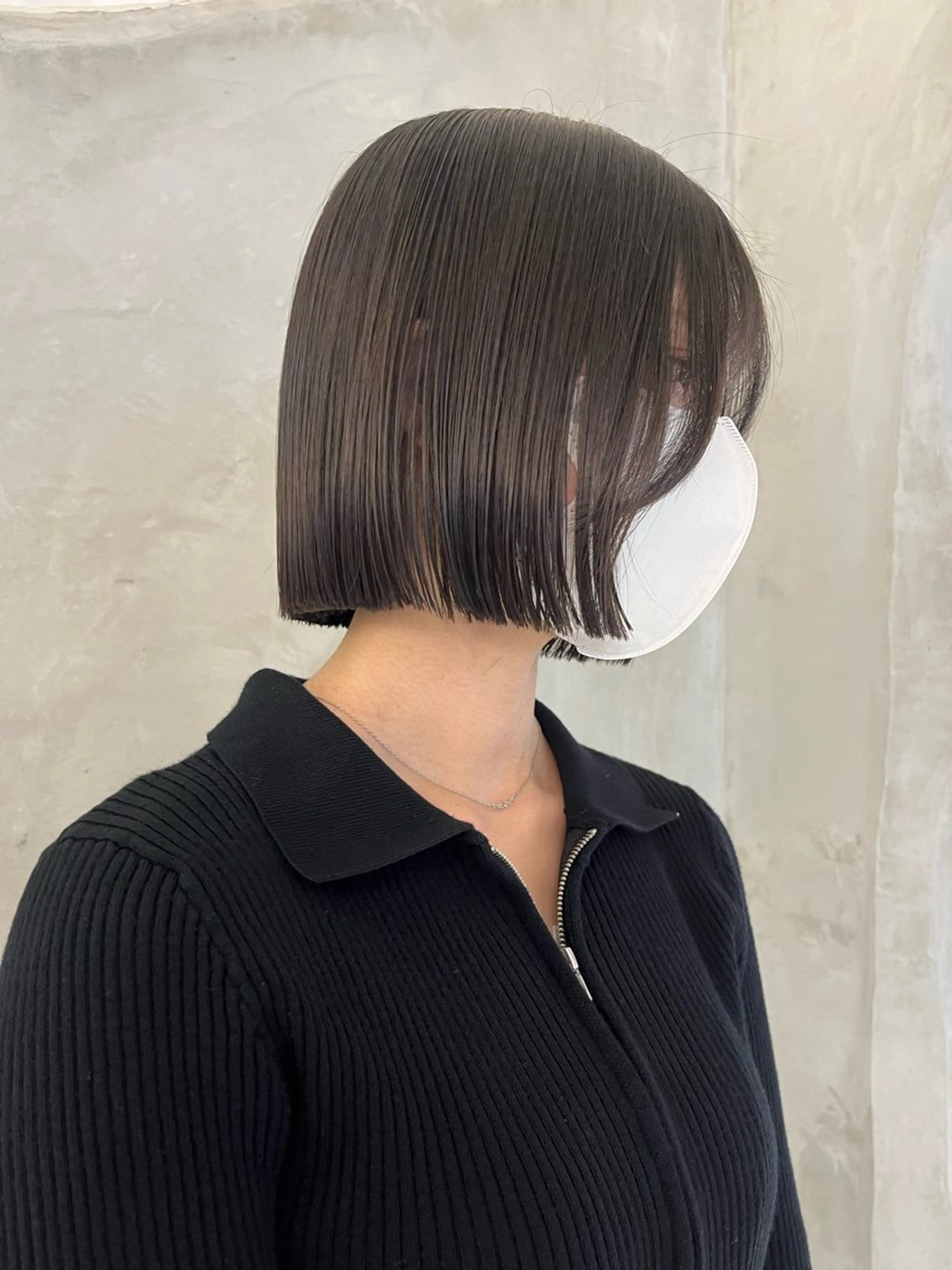 ショート カット 切りっぱなしボブ/ 艶カラー/綾莉のヘアスタイル