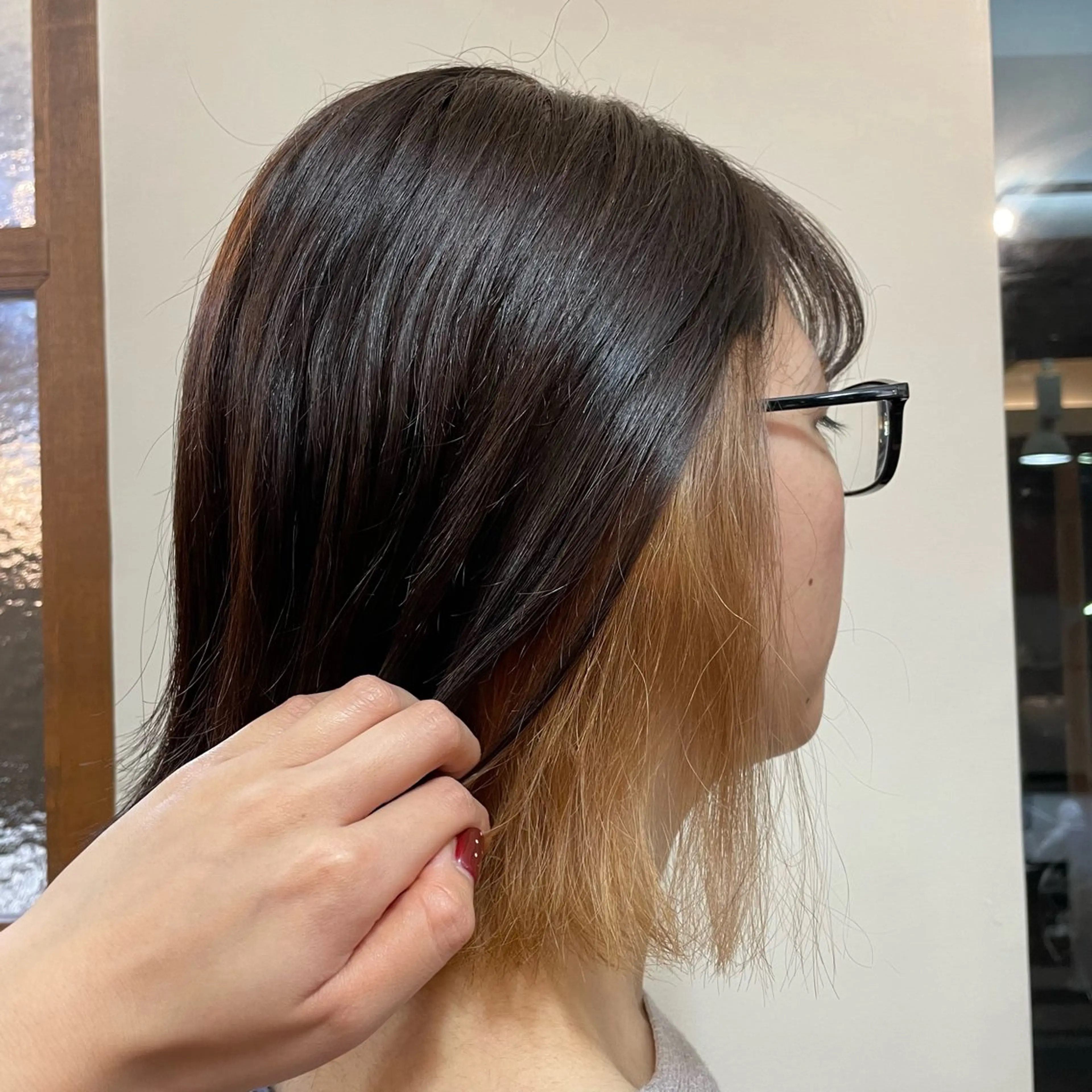 カラー ブリーチ 💜カラー/縮毛矯正 /NARUKA💜のヘアスタイル