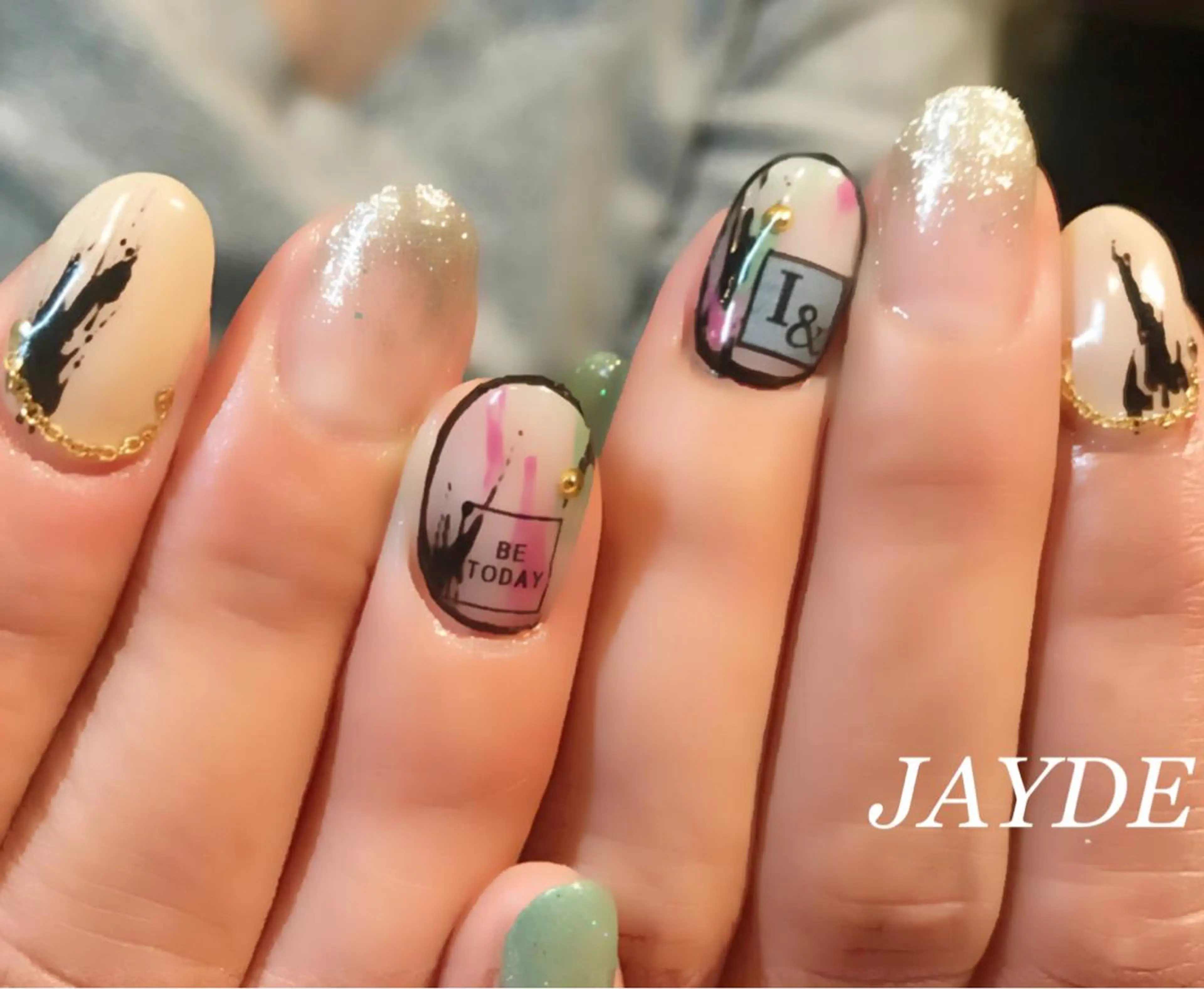 ネイル アートネイル カジュアル JAYDE ジェイドのマツエク・マツパデザイン