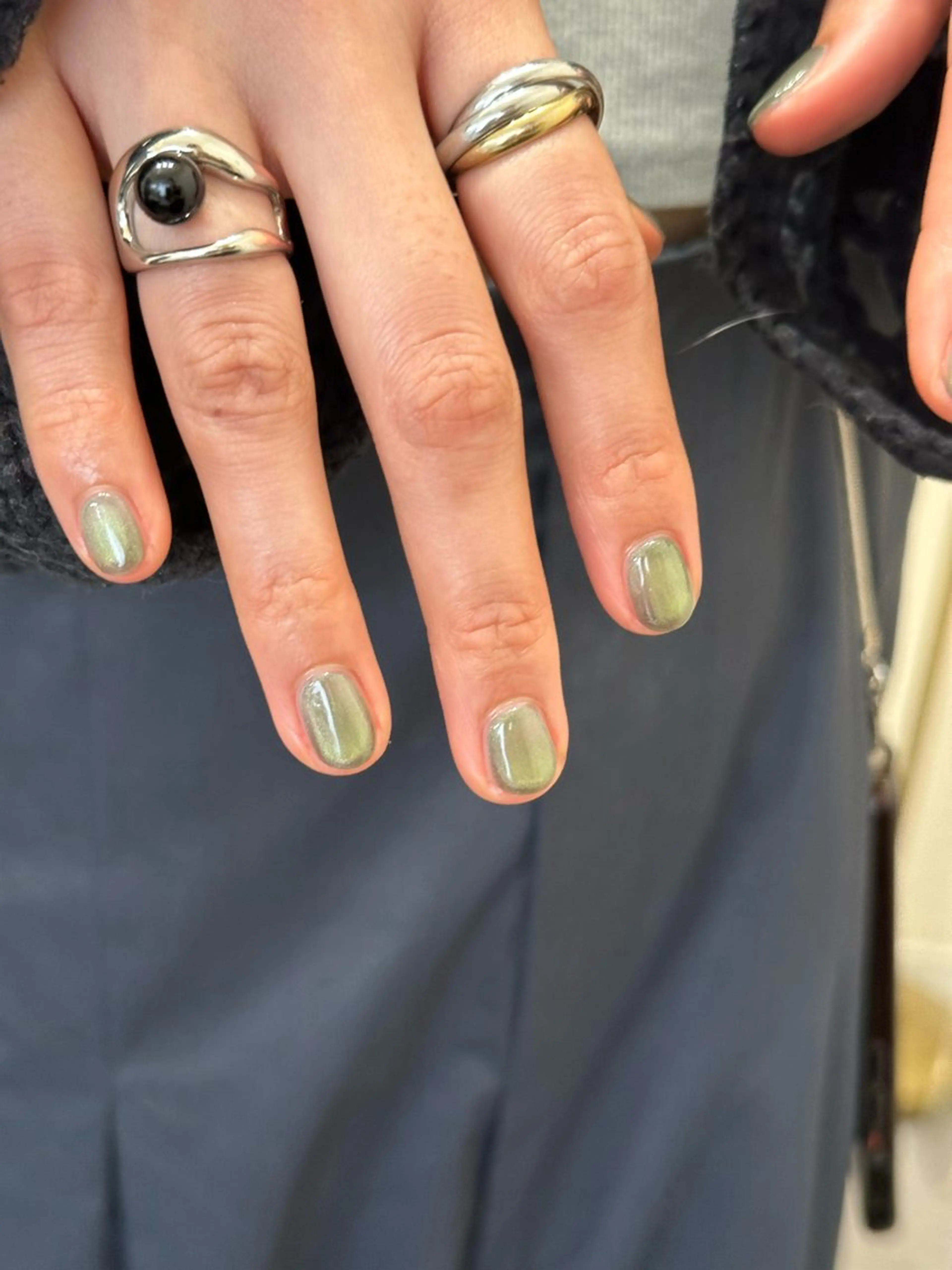 ネイル マグネットネイル ハンドネイル フットネイル kiii.__ ✴︎*のネイルデザイン