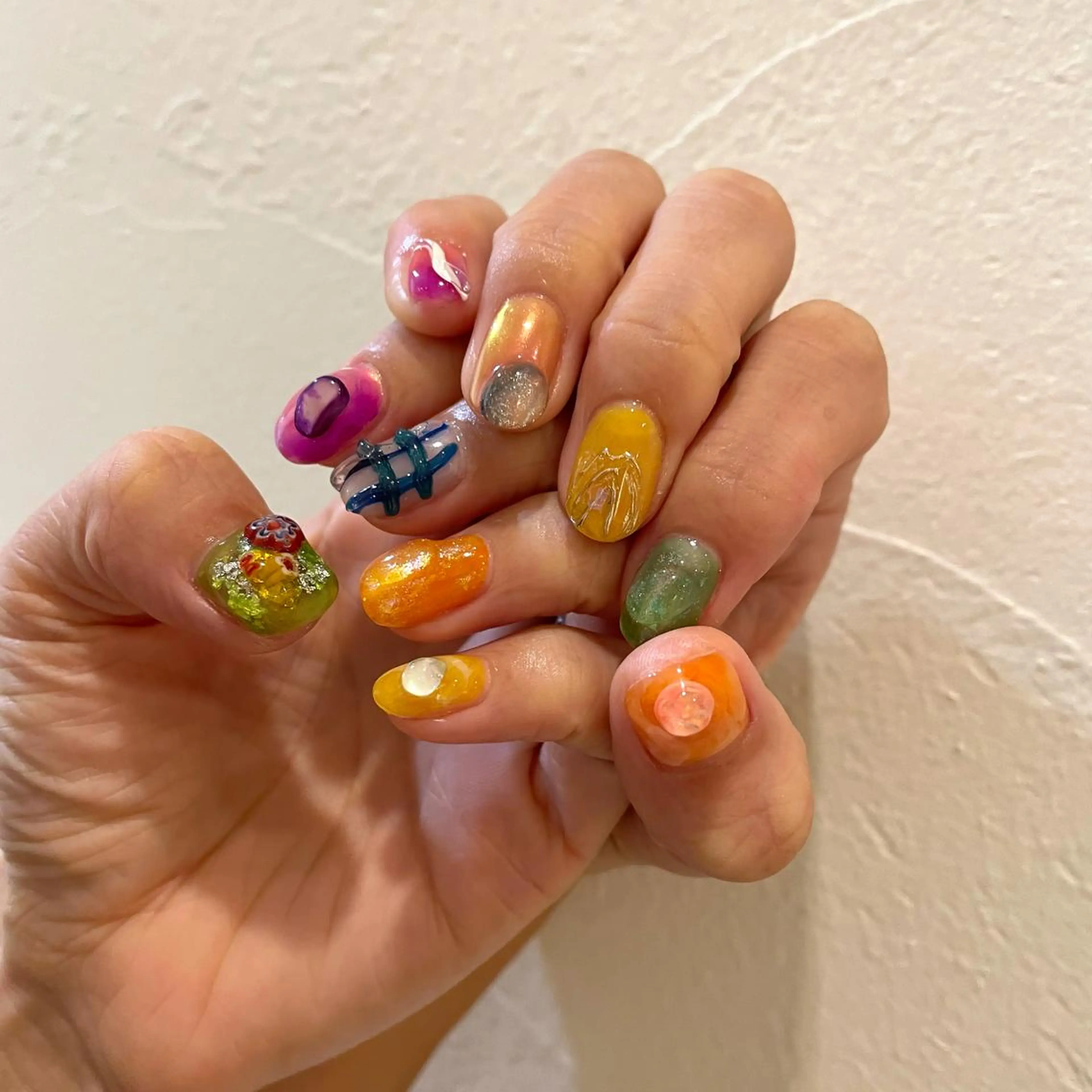 ネイル ハンドネイル 新井 ひなののネイルデザイン