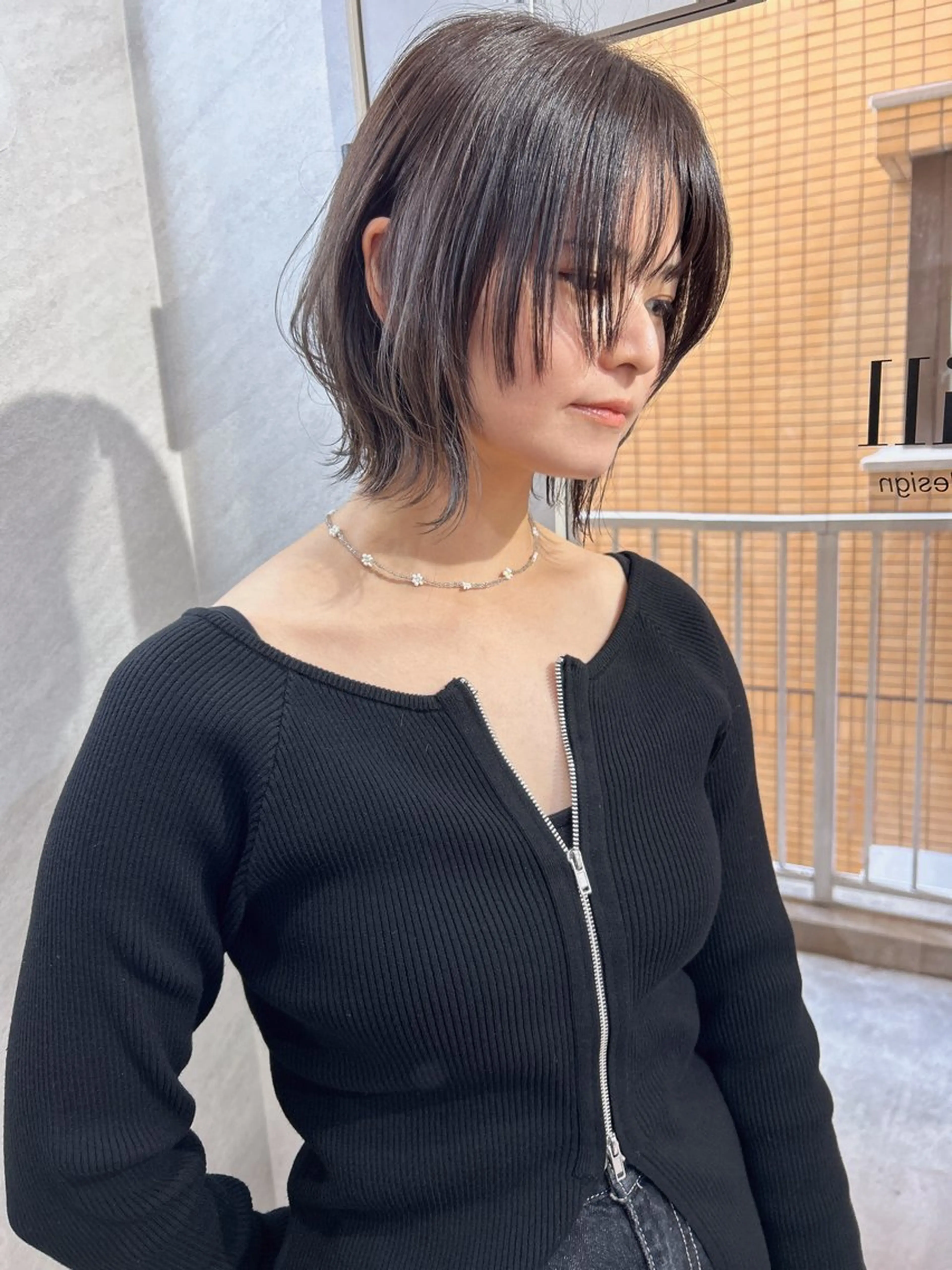 ミディアム カラー カット ヘアカラー トリートメント 髪質改善will hairdesignのヘアスタイル