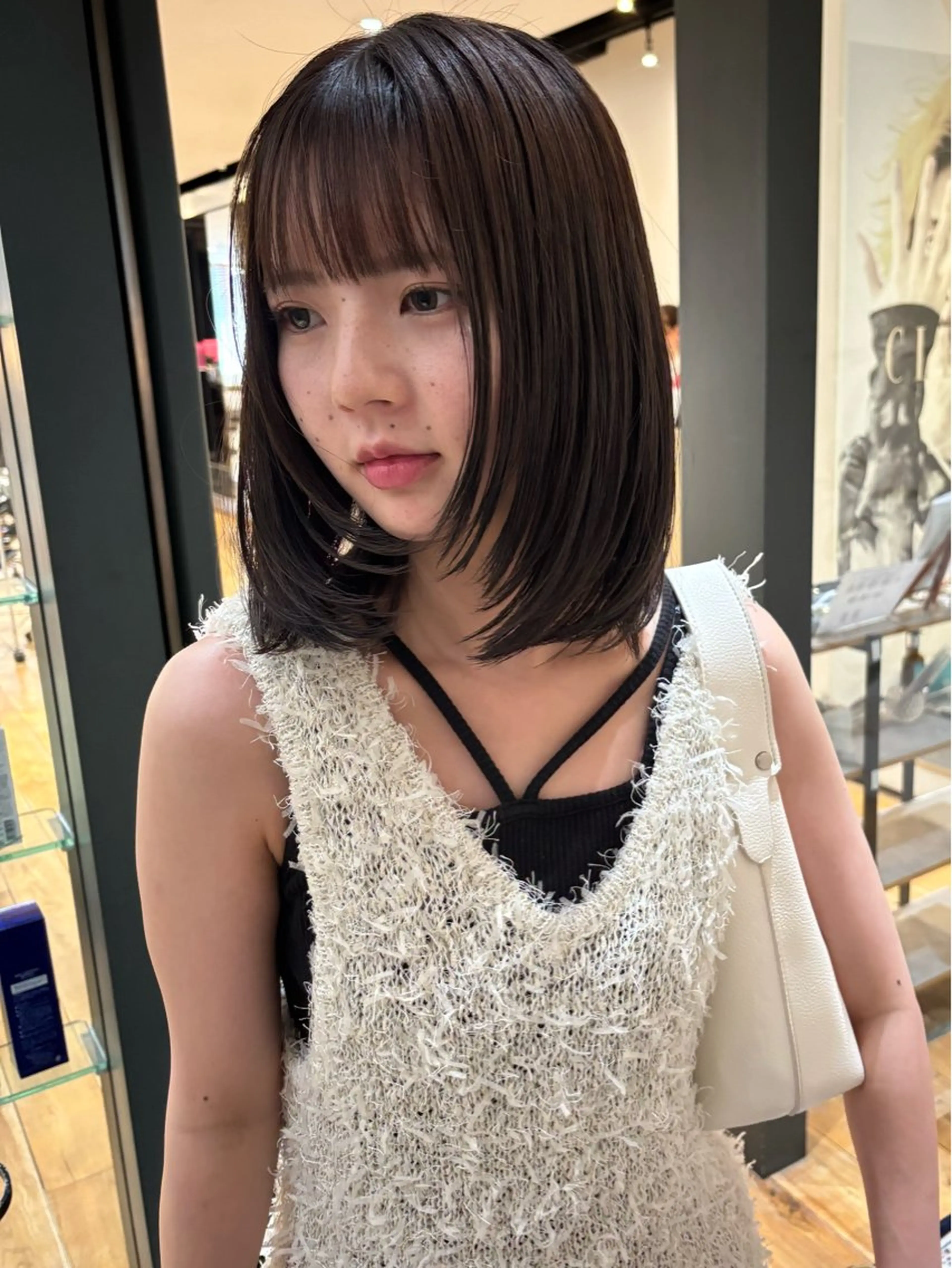 ミディアム レイヤーカット カット 綿田 翔のヘアスタイル