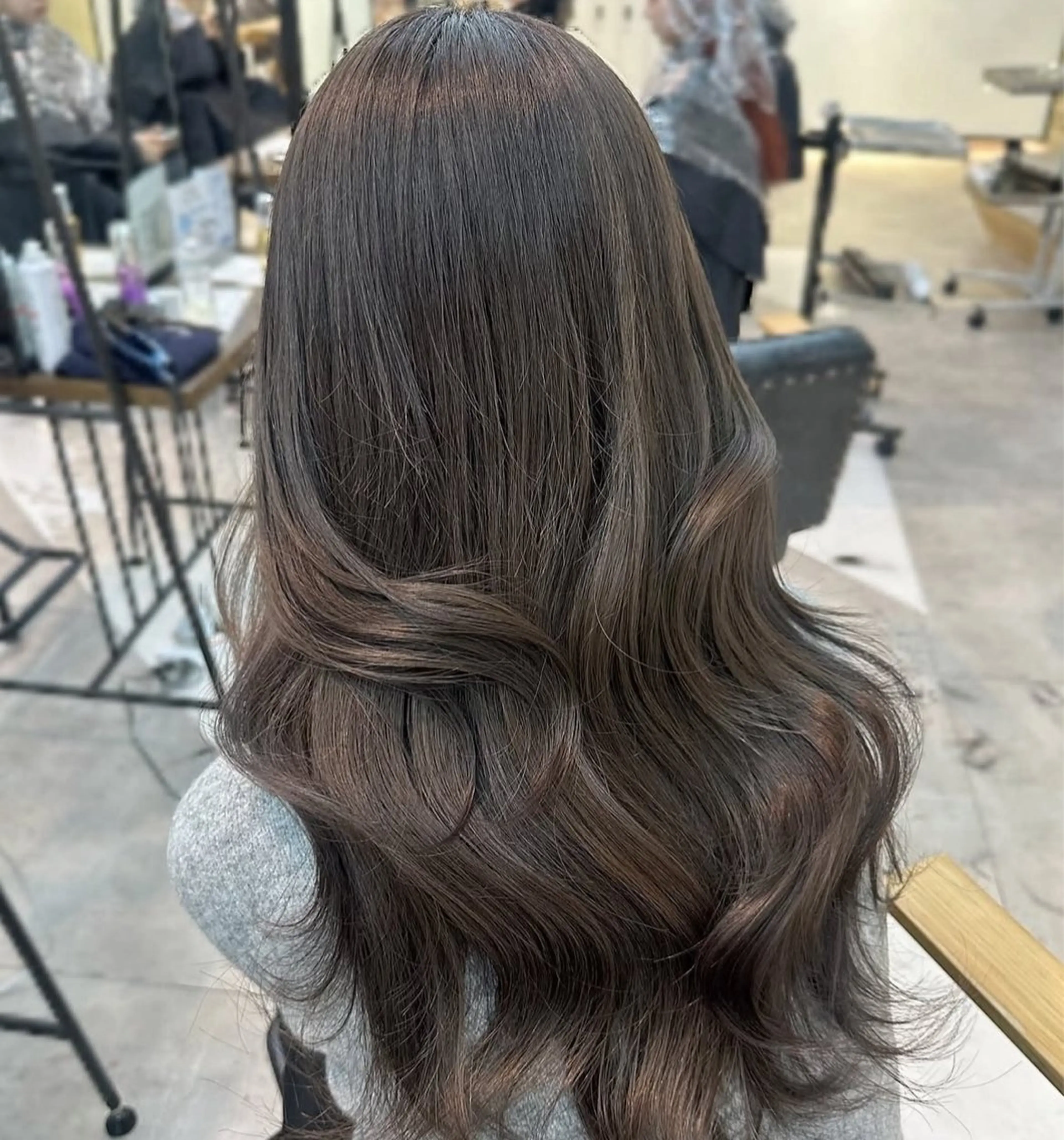 ロング カラー 韓国ヘア/グレージュ kanako🤍🫧のヘアスタイル