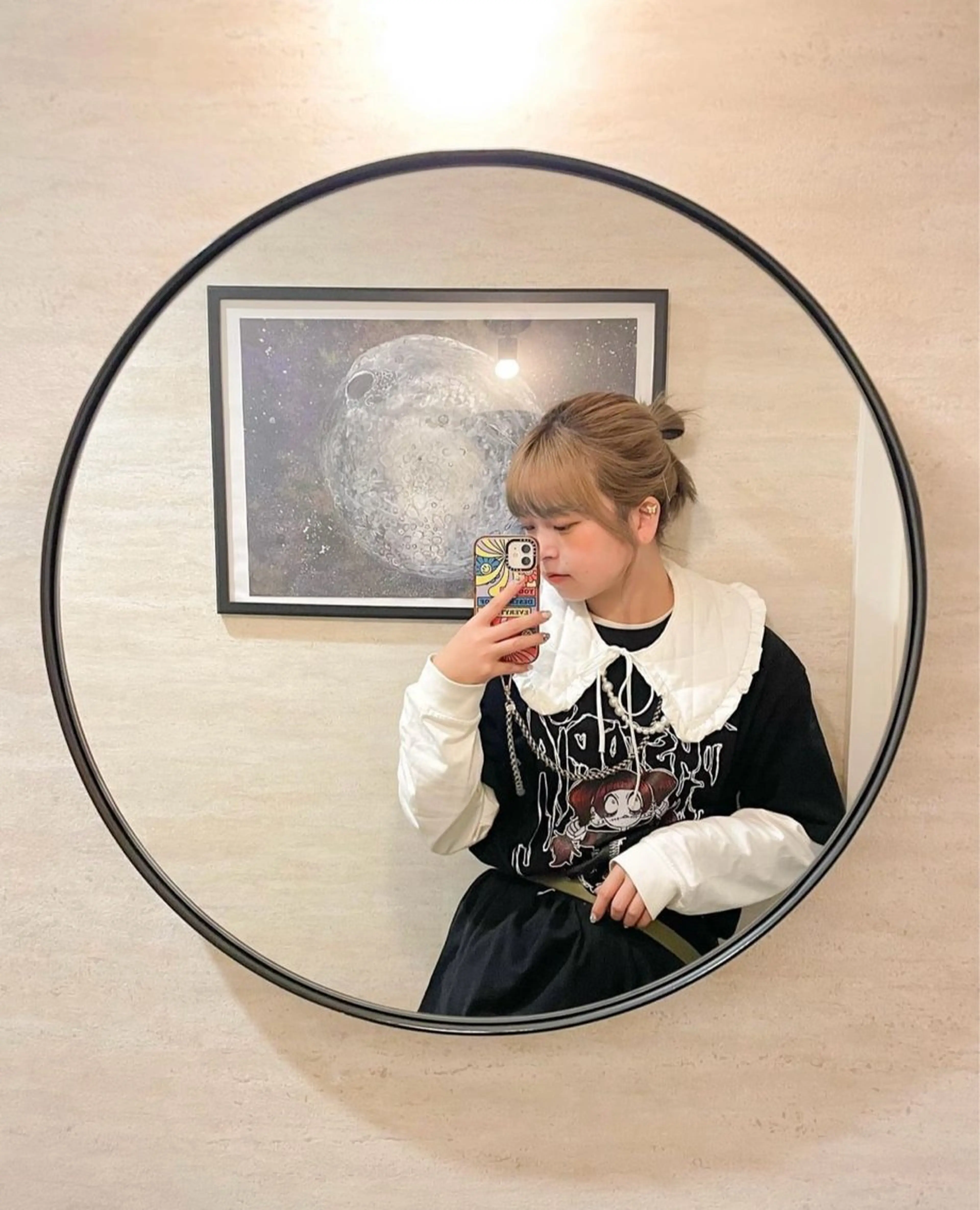 カラー カット ダブルカラー,透け カラーHINARIのヘアスタイル