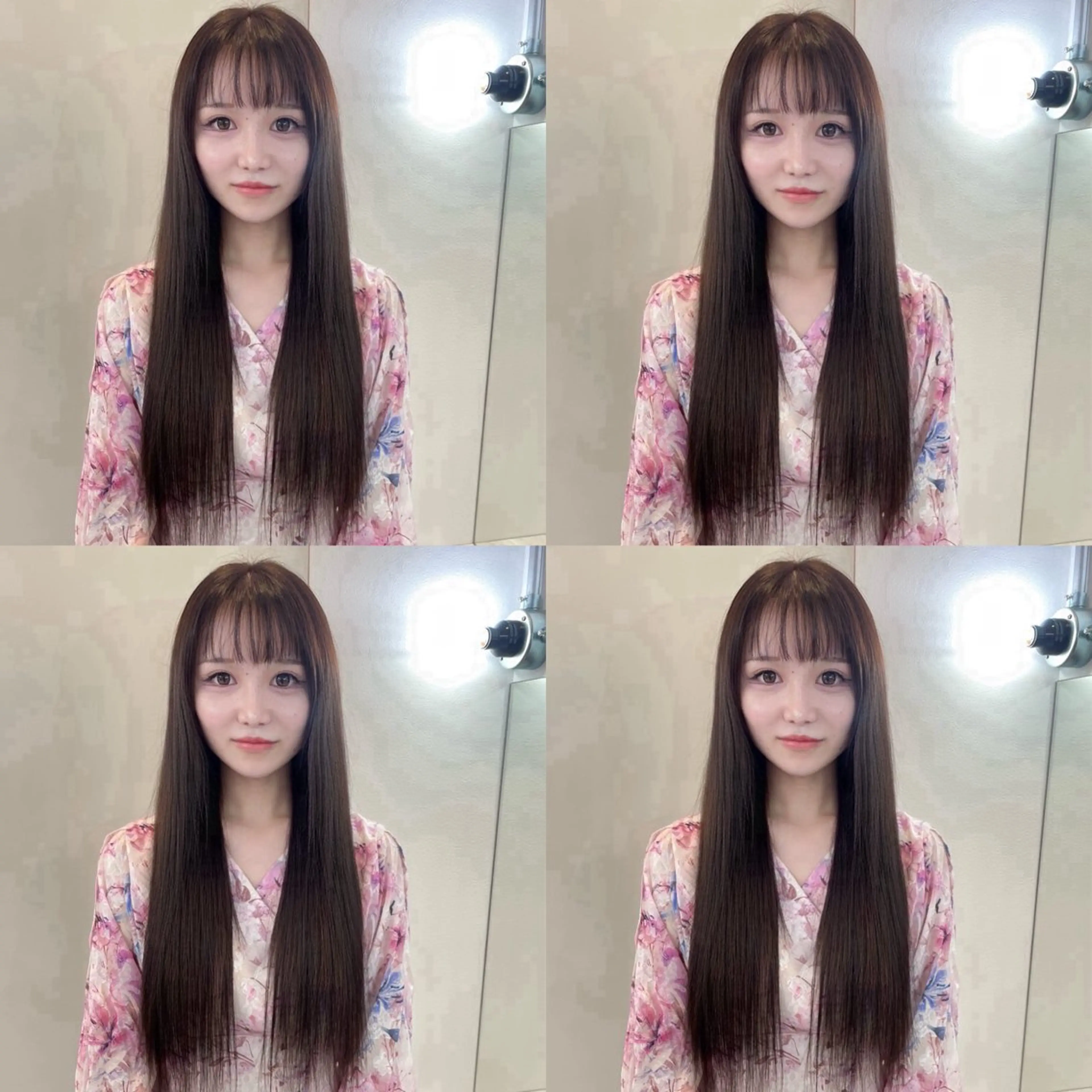 ミディアム カラー 🦋REISA🦋 エクステ×ハイトーンのヘアスタイル