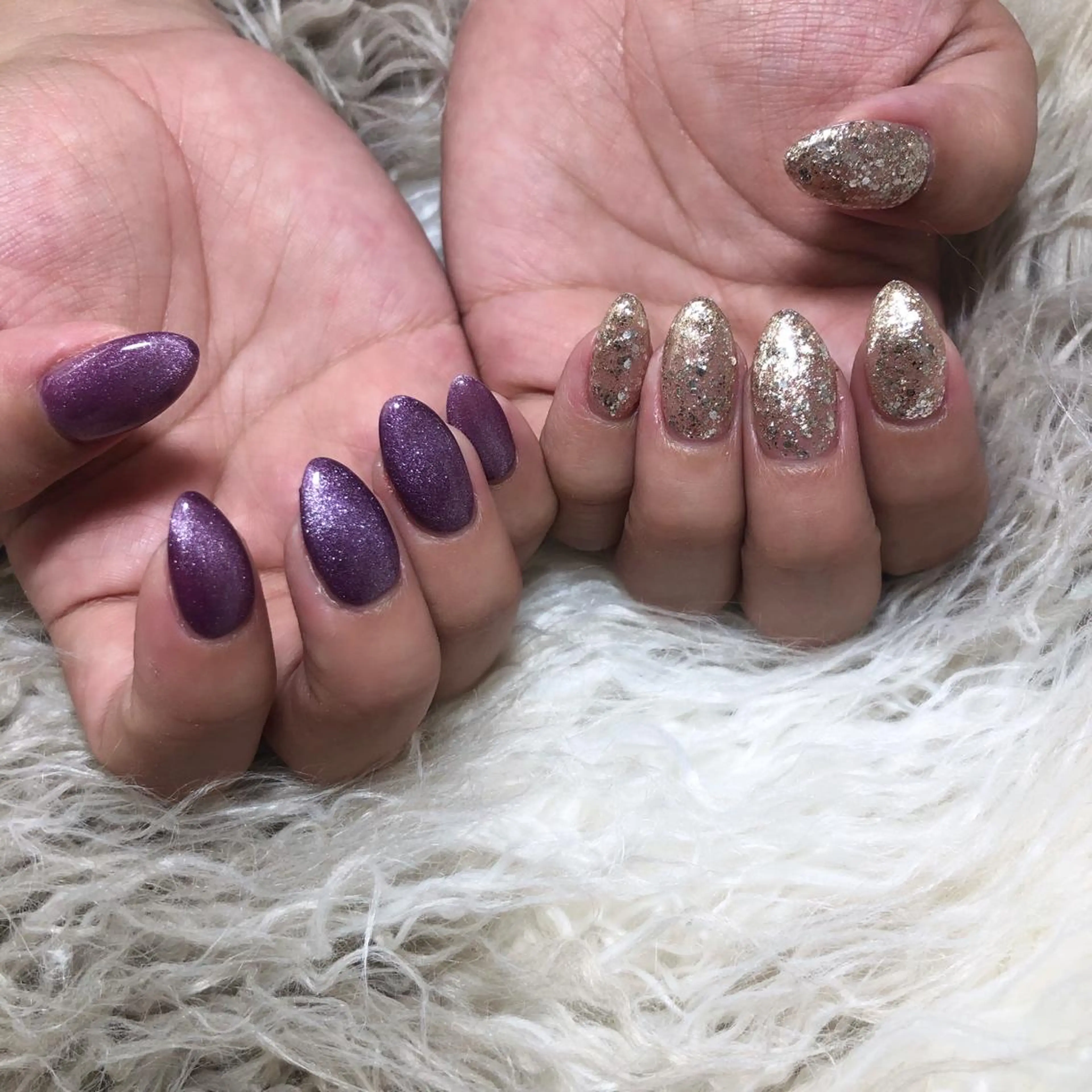 ネイル キラキラネイル ラメ(グリッター) マグネットネイル nail 1997のネイルデザイン