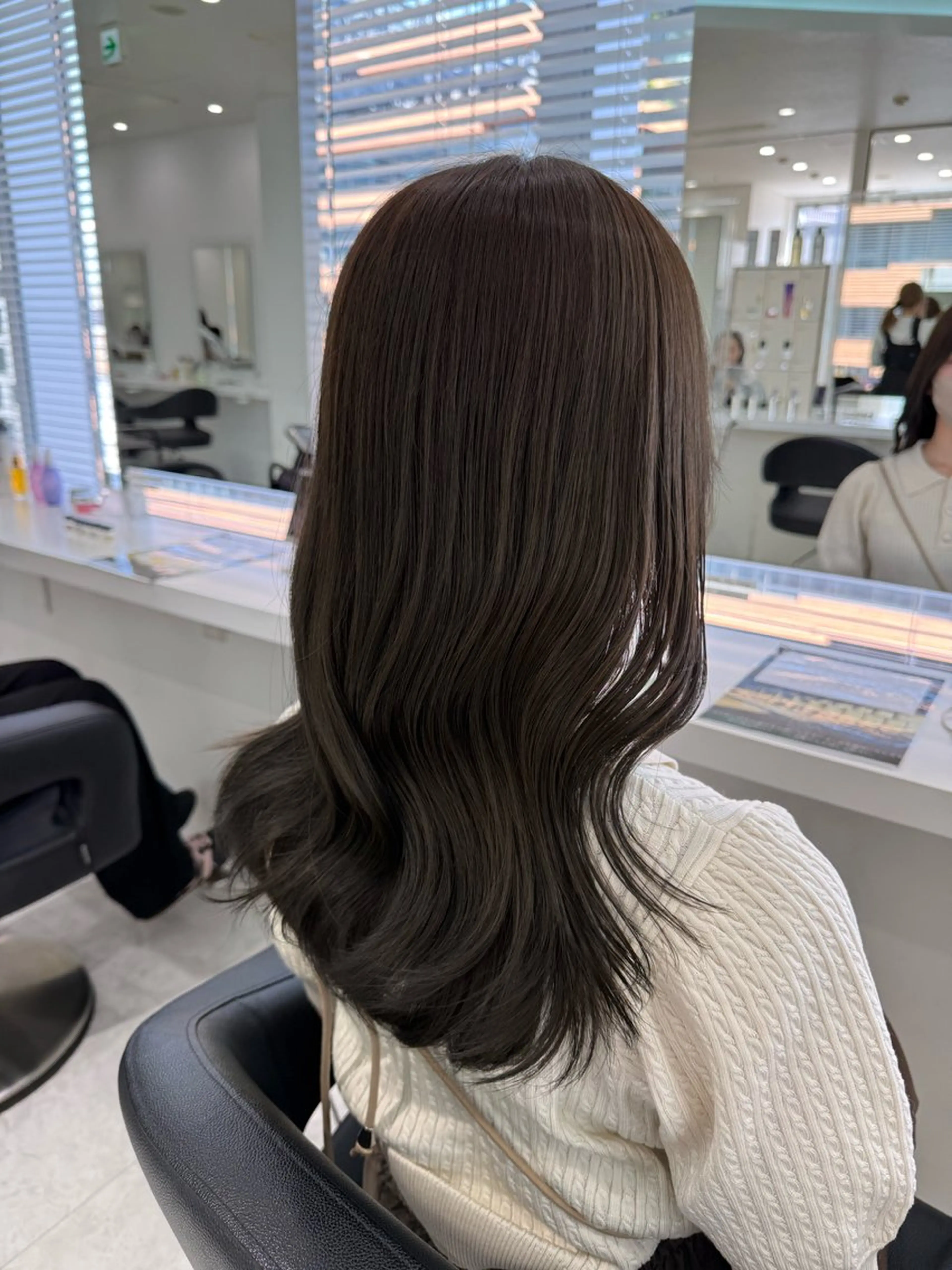 ミディアム カラー ヘアカラー トリートメント ♡上品韓国髪♡ブラ ウン/SAYATOのヘアスタイル