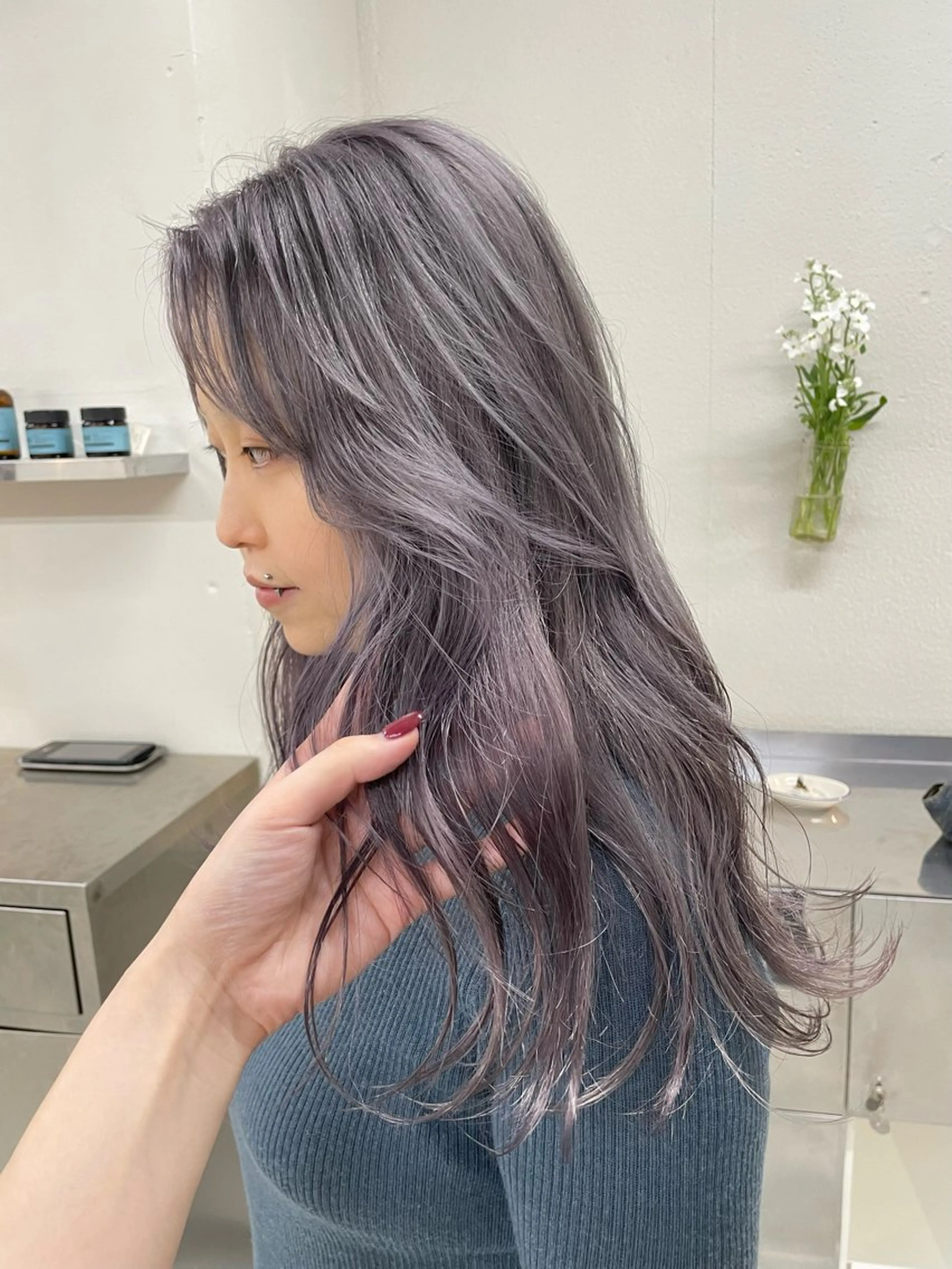 ロング カラー mana/ハイトーン /ヘアセット🎀のヘアスタイル