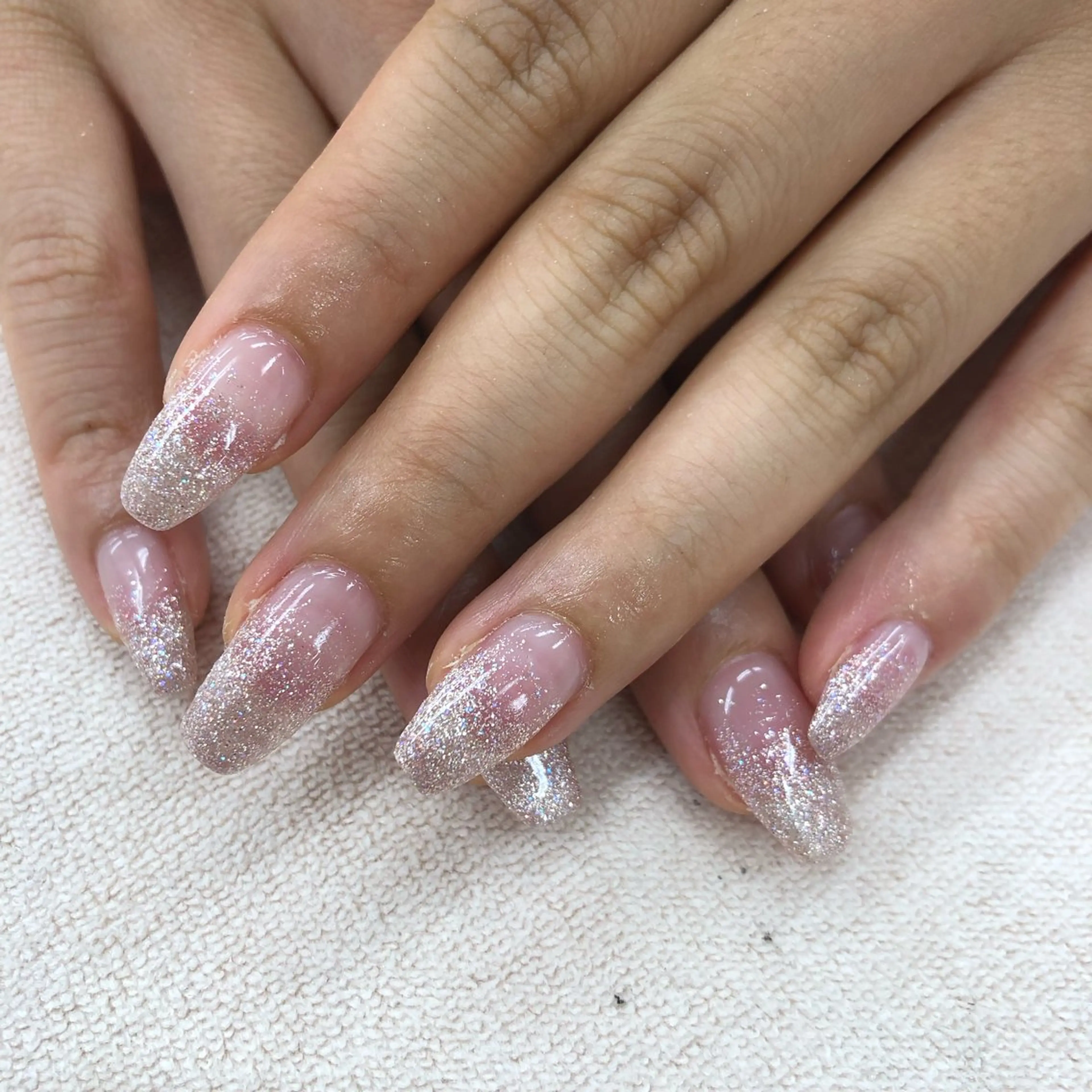 ネイル グラデーション ラメ(グリッター) ラメグラデーション 🌺Bianca立川 HAGA🌺のネイルデザイン