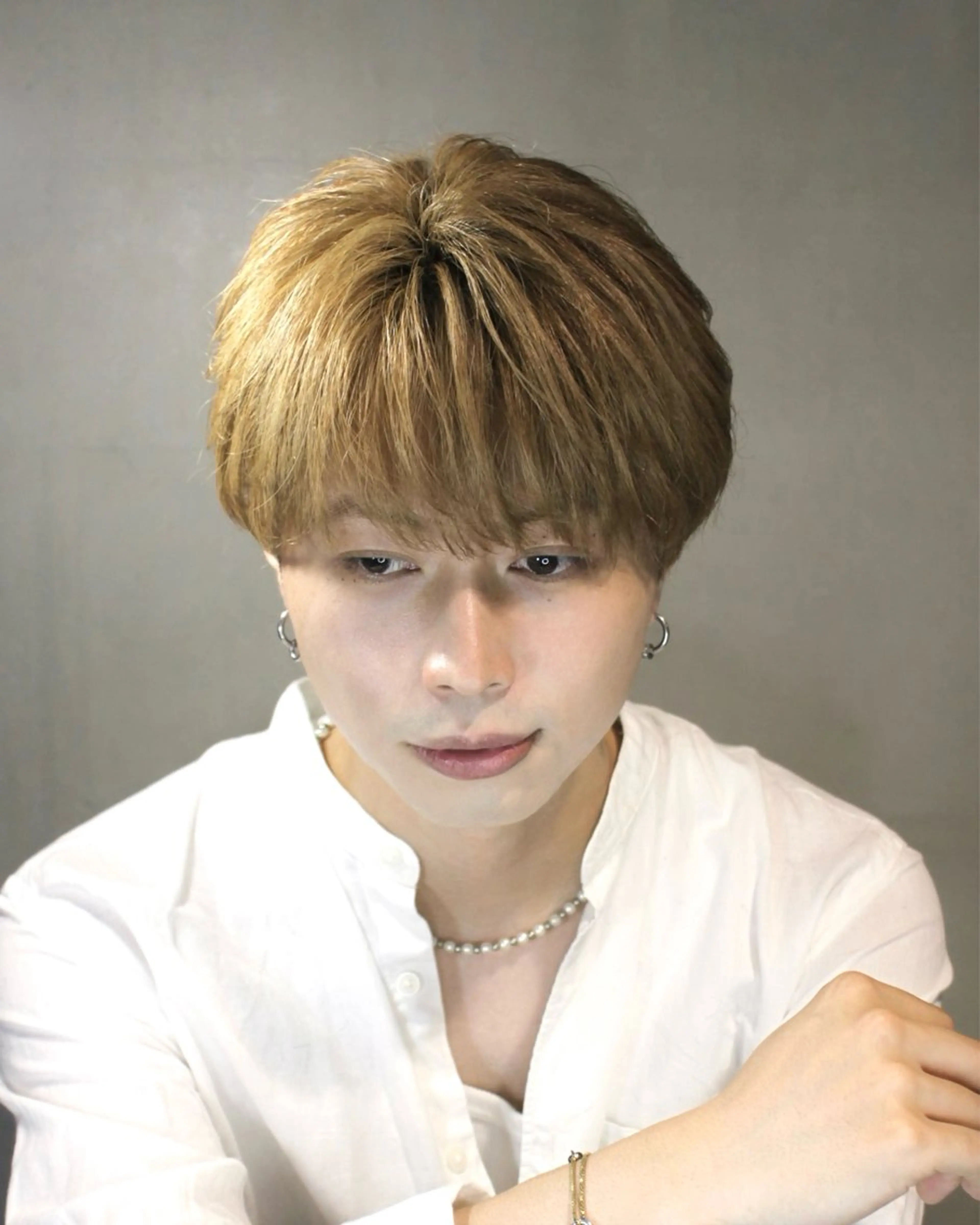 メンズ カット ヘアカラー メンズ/心斎橋 /韓流/藤本理希のヘアスタイル