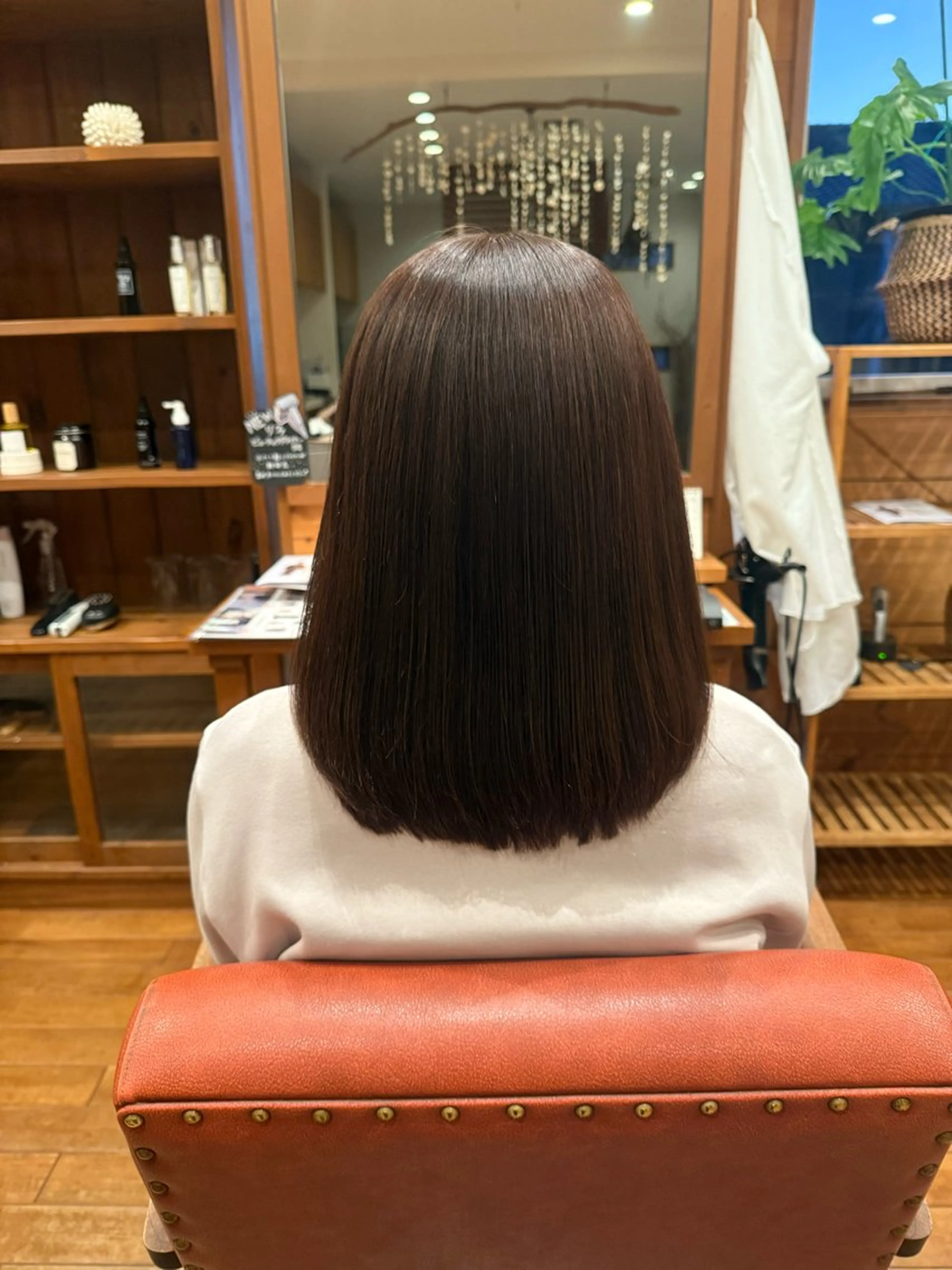 セミロング パライソ竜美丘店 中根 奈緒のヘアスタイル