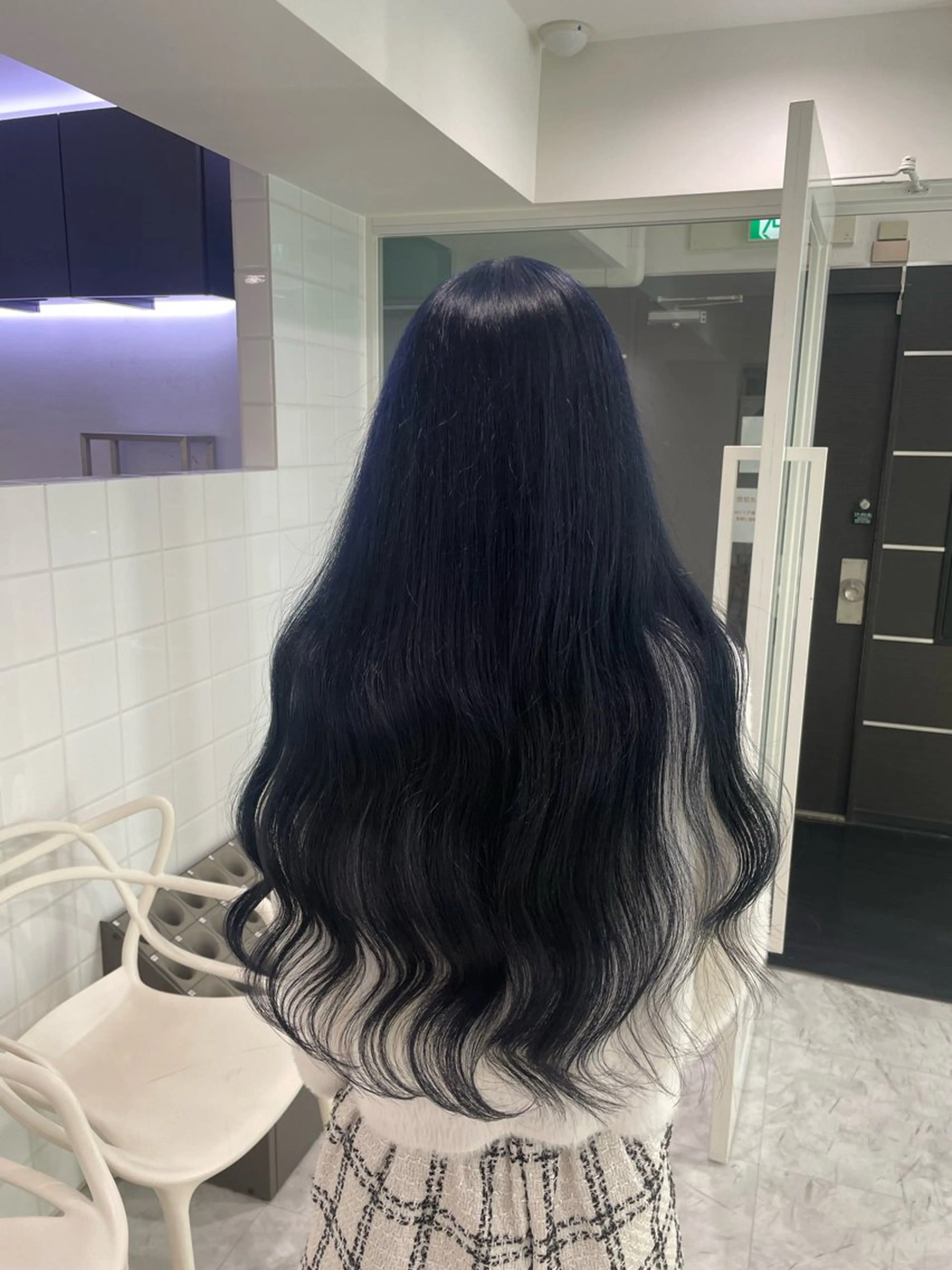 ロング ヘアカラー トリートメント ヘッドスパ ヘアセット 🦋色落ち綺麗カラー メンズYUZU🦋‪のヘアスタイル
