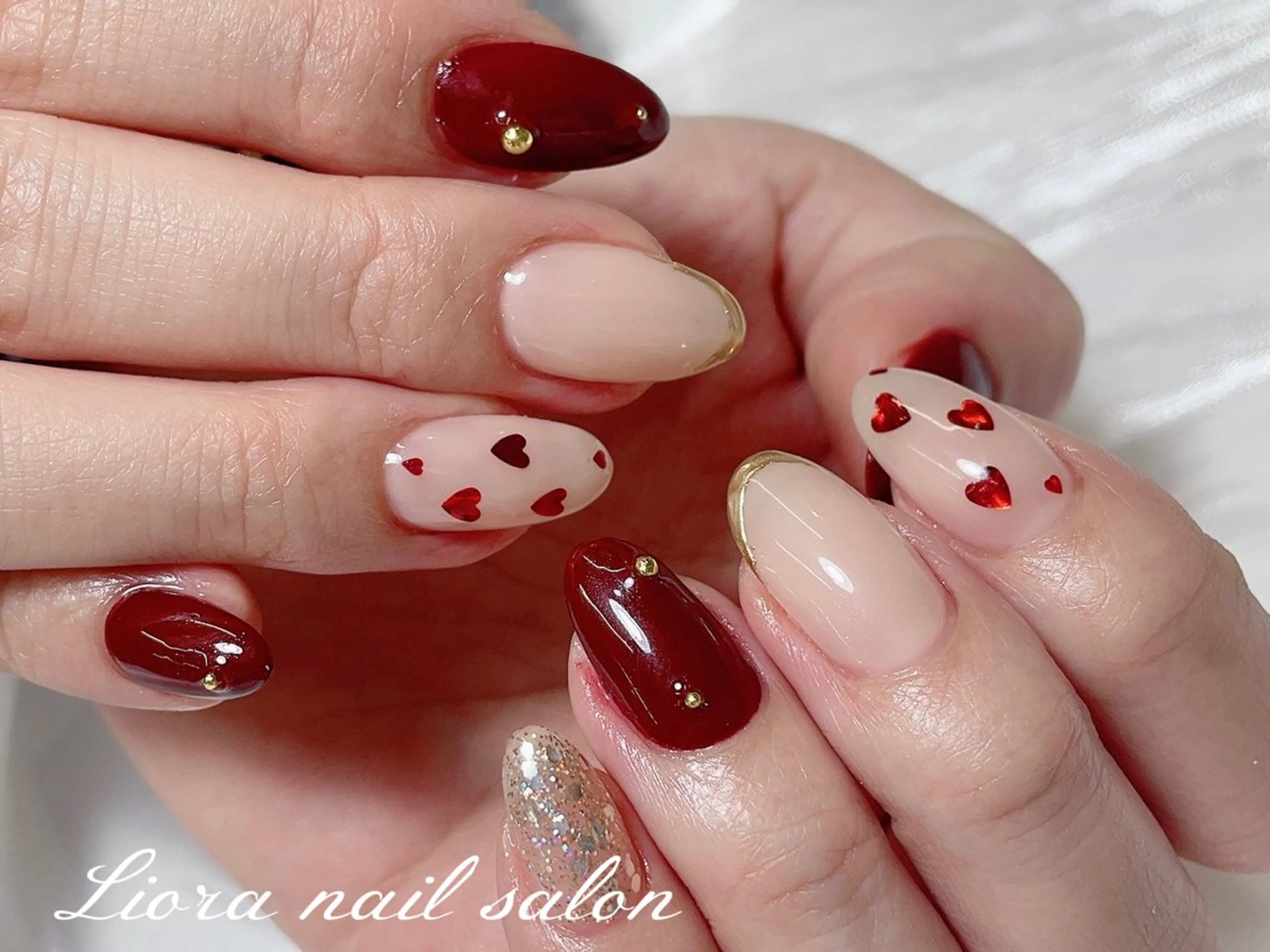 ネイル チークネイル フットネイル フレンチネイル ジェルネイル ガーリー ハンドネイル Liora nail スカルプ専門店のネイルデザイン