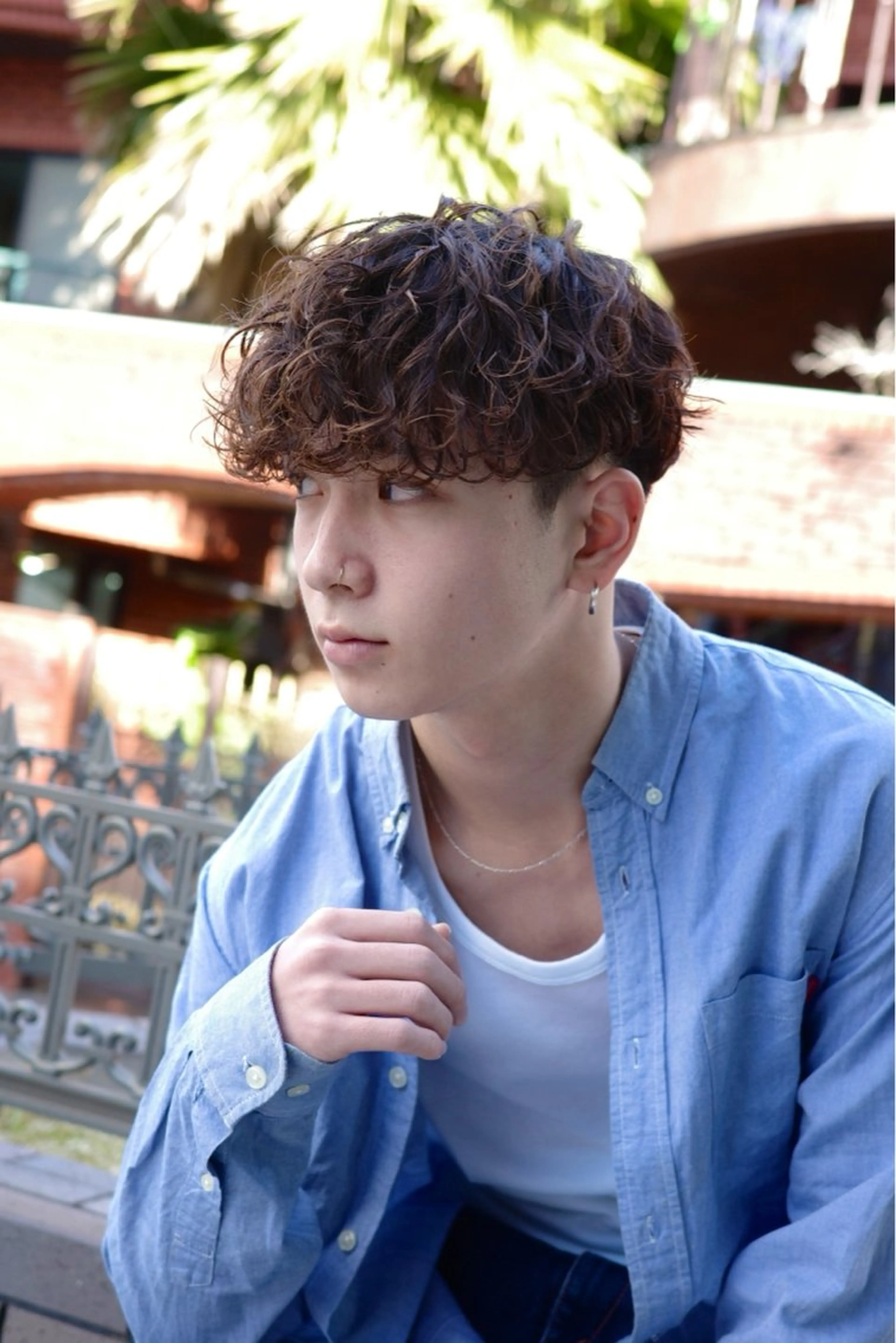 パーマ メンズ カット パーマ fifth 安次富　泰雅のヘアスタイル