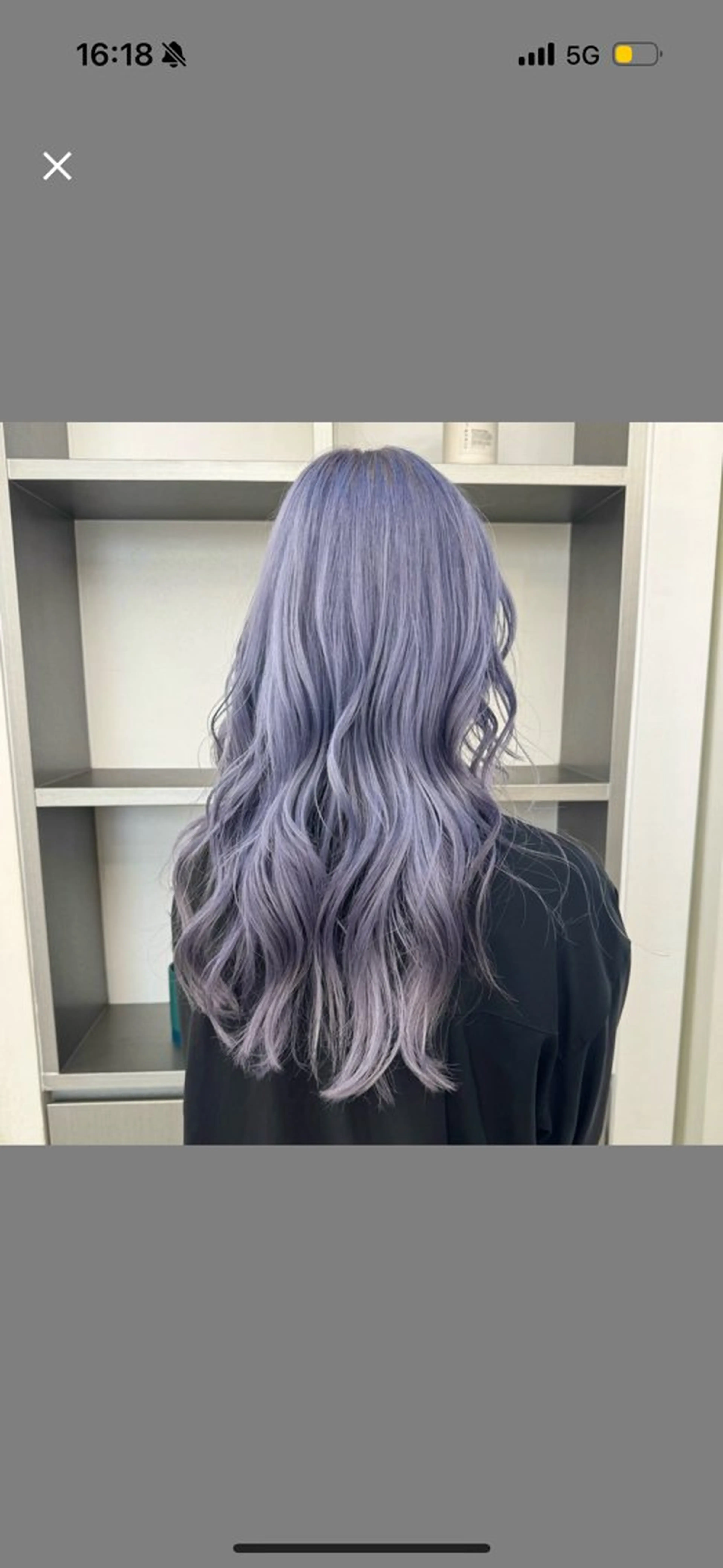 セミロング カラー ブルーカラー ブルーラベンダー ラベンダーカラー ヘアカラー トリートメント 🌼動き×透明感🩵 ハイトーン/ナナのヘアスタイル