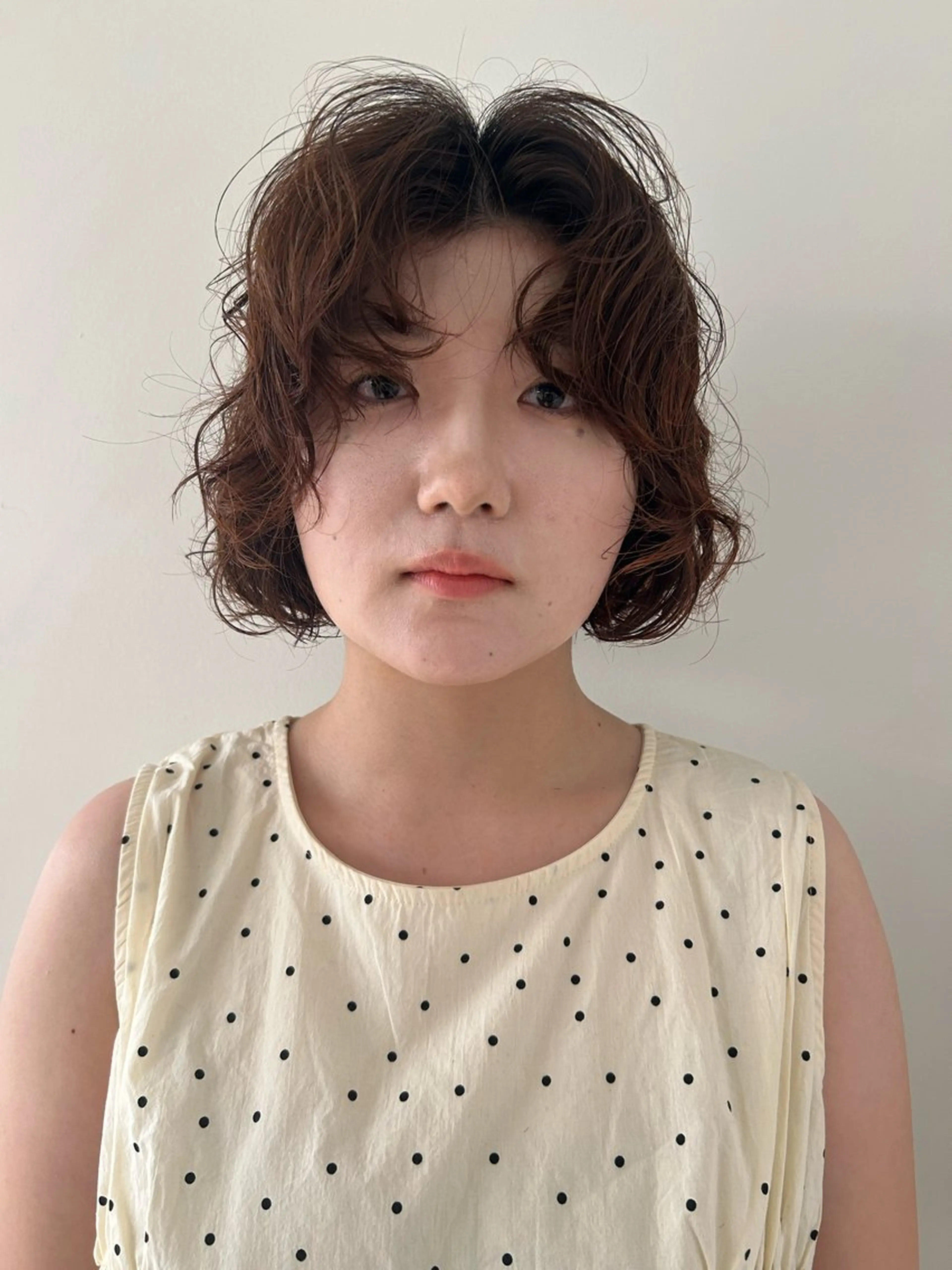 ミディアム パーマ トリートメント ケアパーマ/ケアブリ ーチdaisukeのヘアスタイル