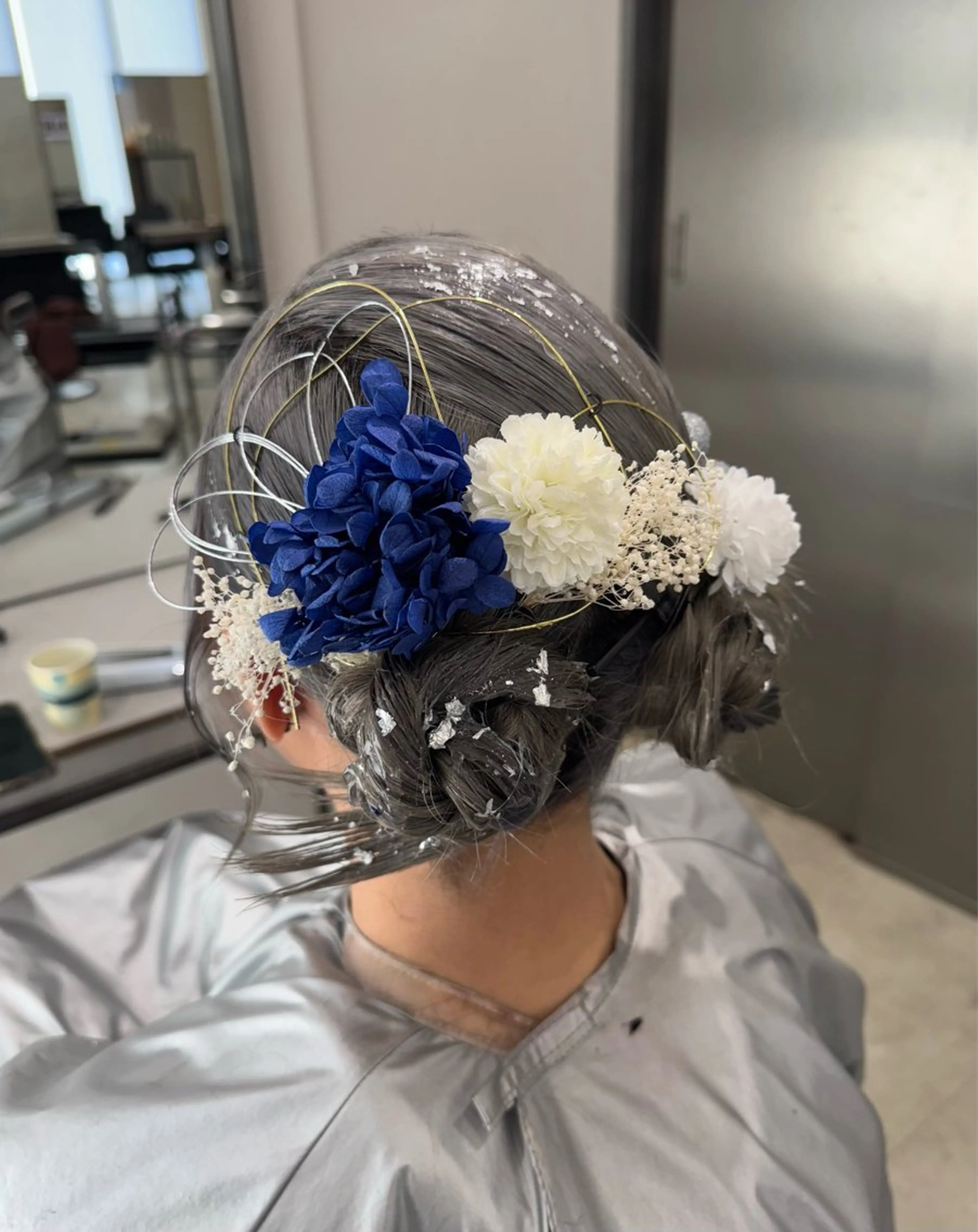 ヘアアレンジ 成人式 ヘアセット 透明感カラー✨艶髪 制作🌱山根あゆみのヘアスタイル