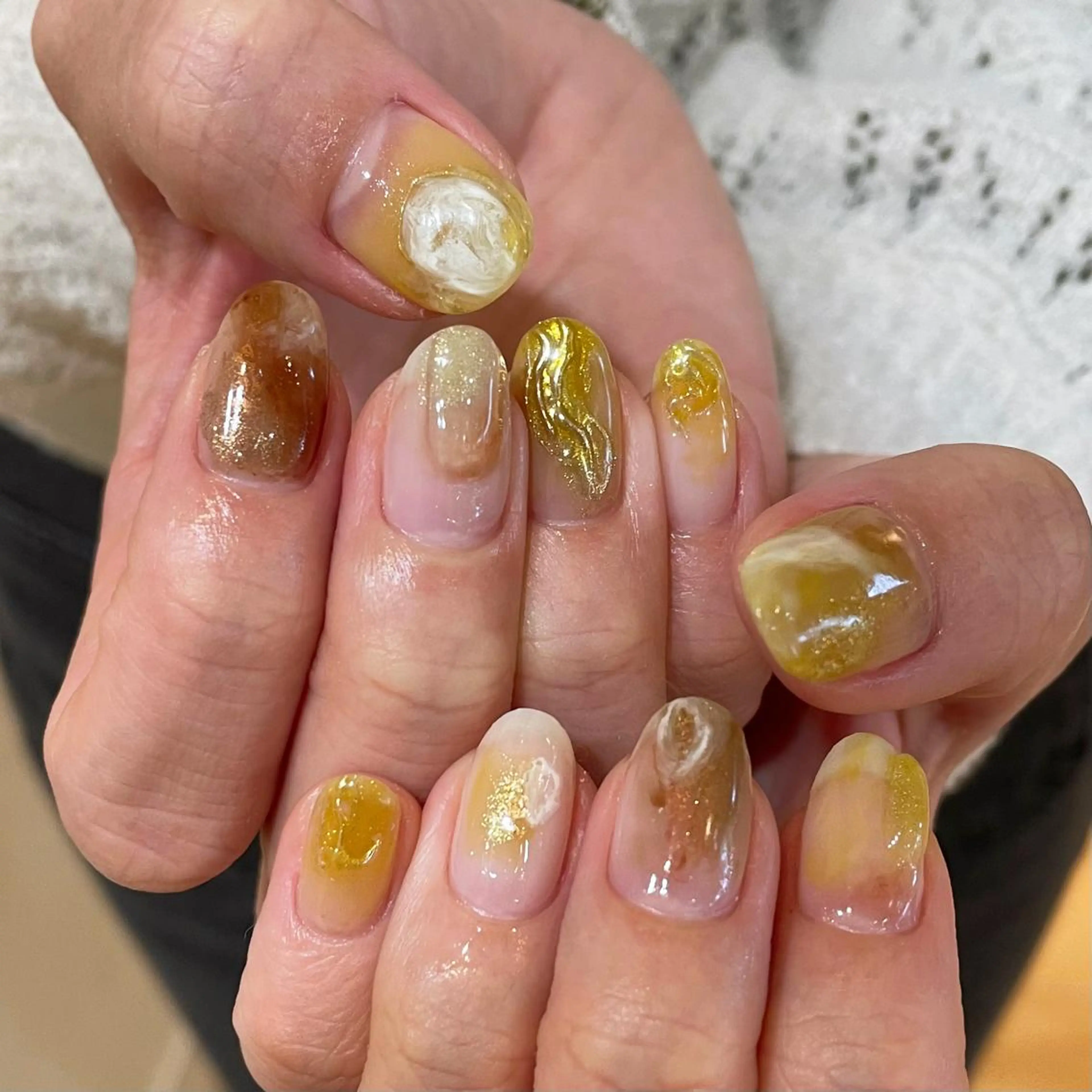 ネイル ハンドネイル 新井 ひなののネイルデザイン