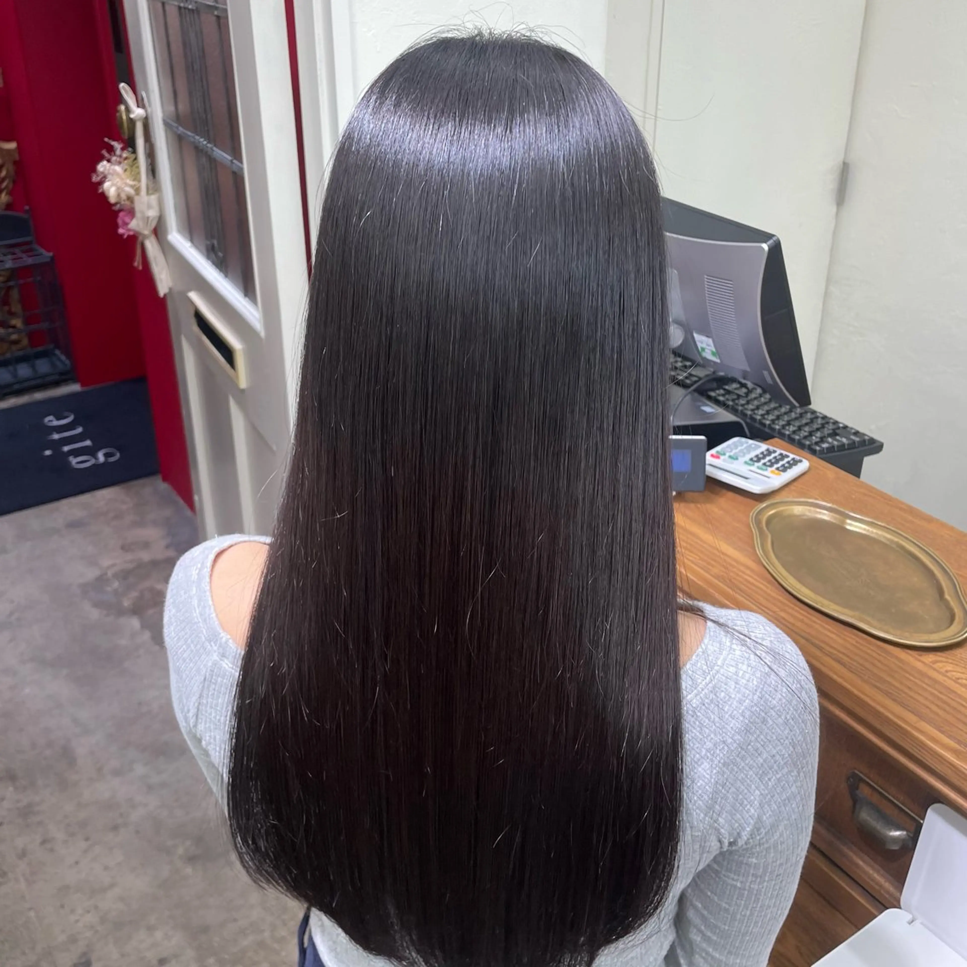 ロング カット トリートメント 🎀ときの/髪質改善 透けｯ暖色カラー🪞のヘアスタイル