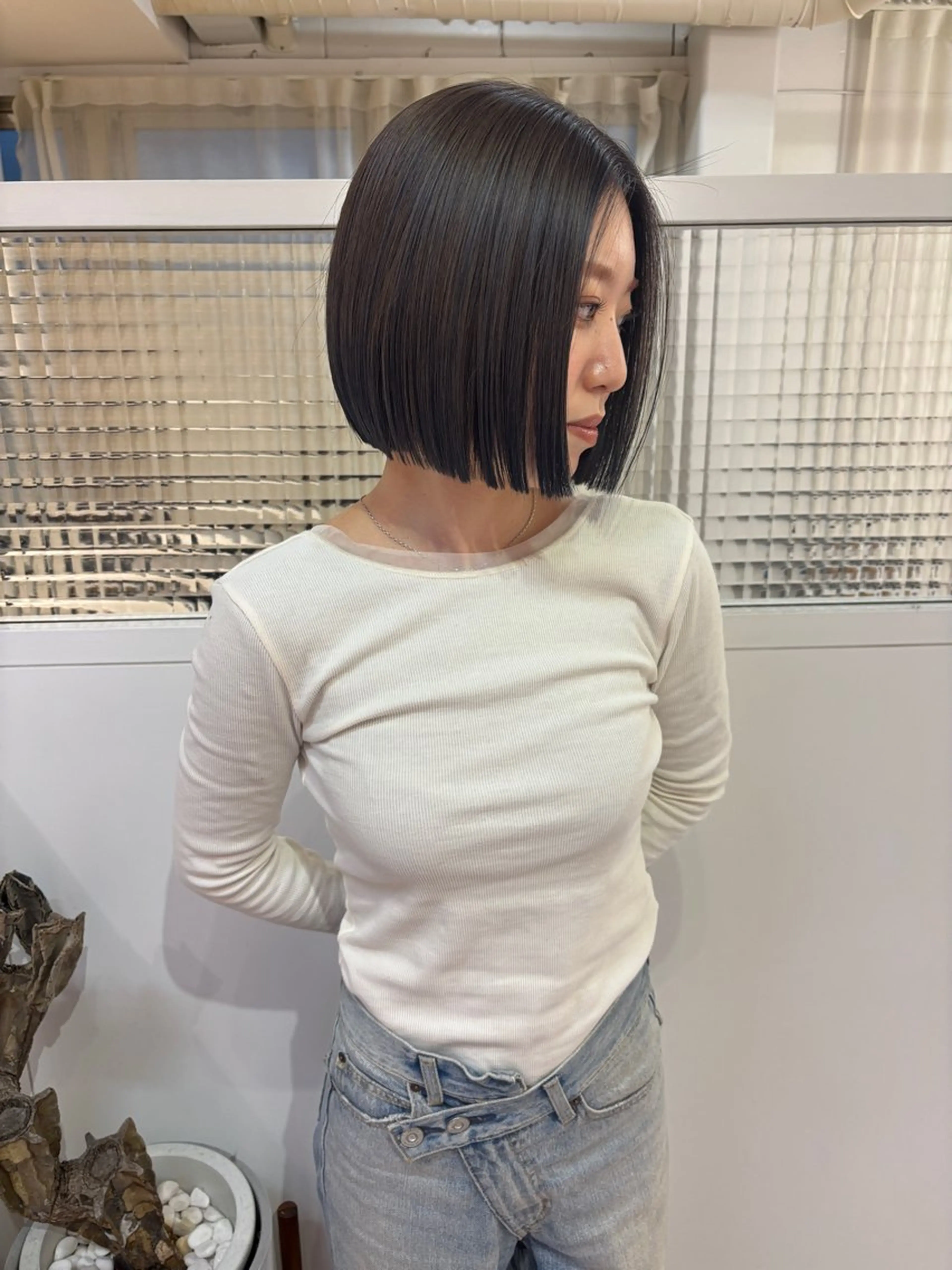 ショート ボブ カット ヘアカラー トリートメント masa/ボブ特化/ ぷつっとボブのヘアスタイル