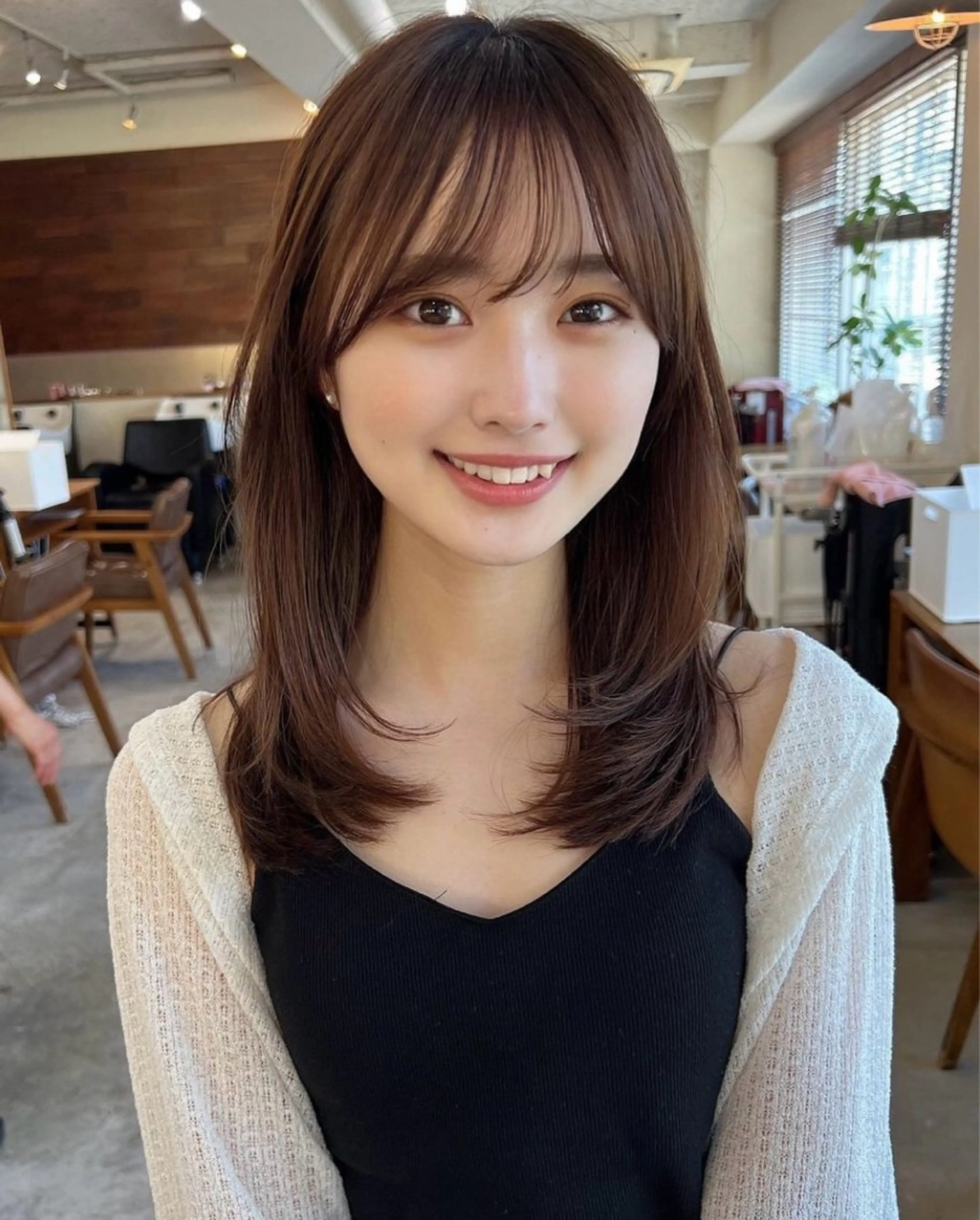 セミロング 藤原 陽一郎のヘアスタイル
