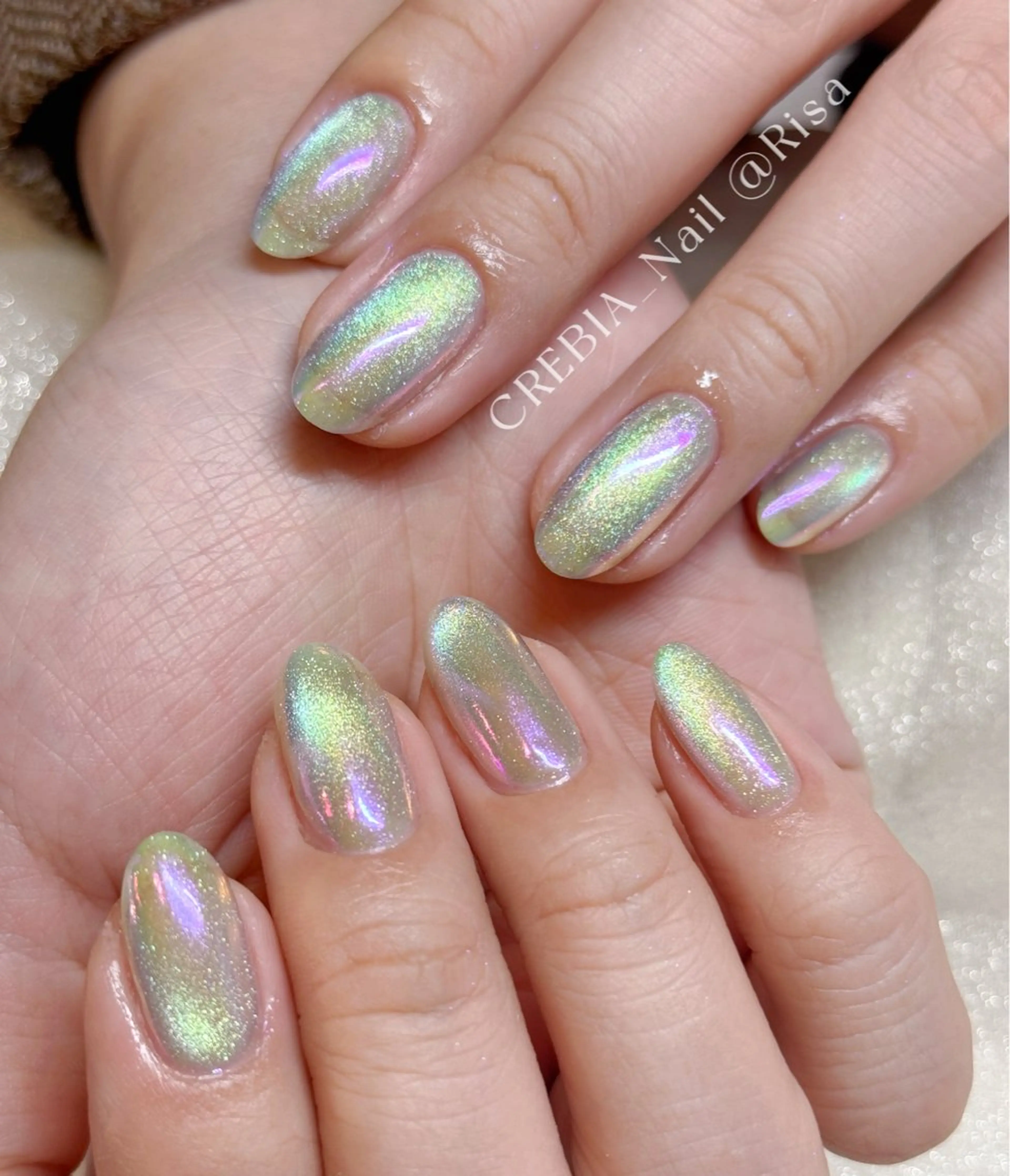 ネイル オーロラネイル マグネットネイル CREBIA beaute ネイル部所属・CREBIA Nailのネイルデザイン