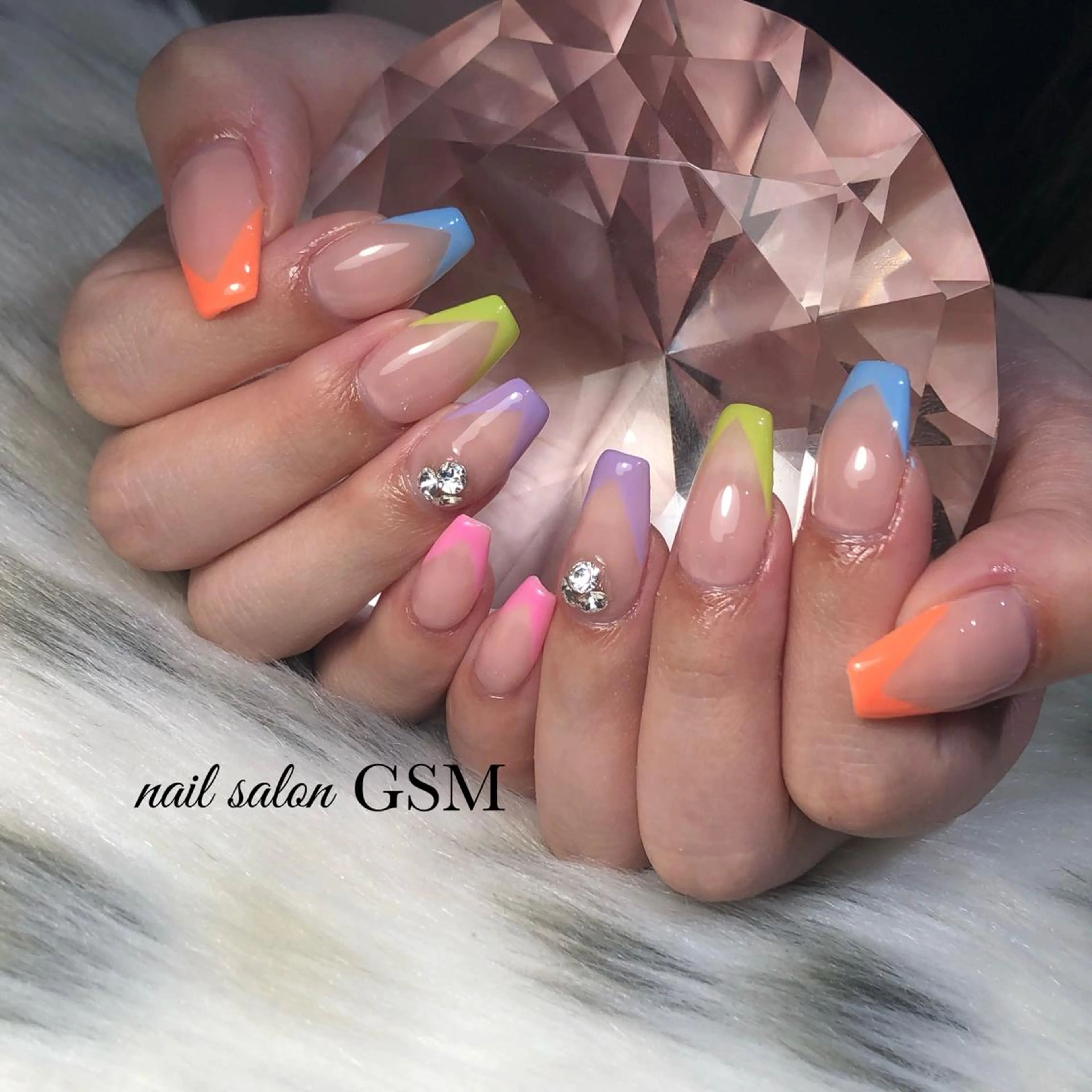 ネイル パステルネイル nail salon GSMのネイルデザイン